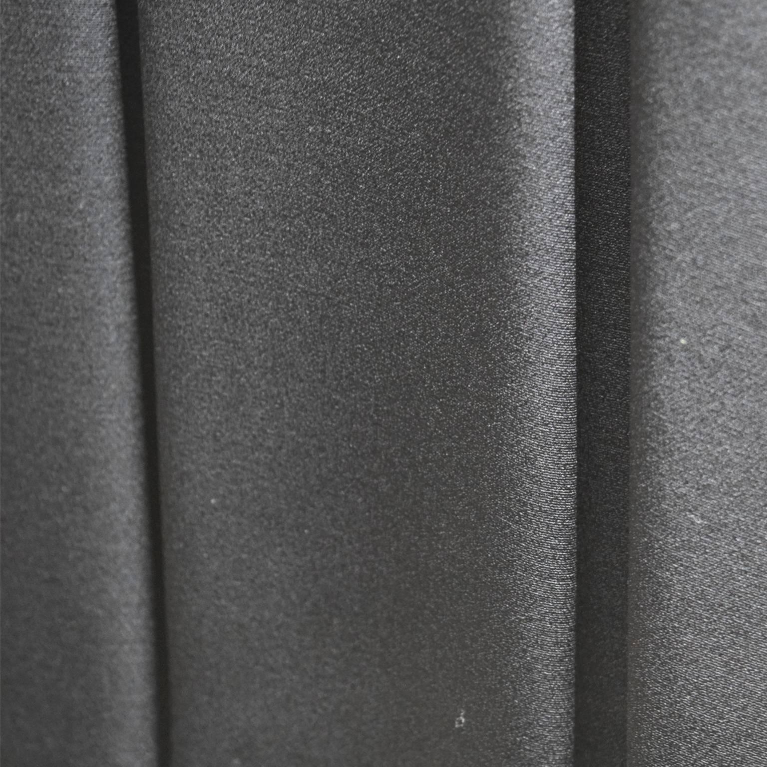 Giorgio Armani Collezione Black Silk Dress with Knife Pleated Skirt  In Excellent Condition For Sale In Henrico, VA