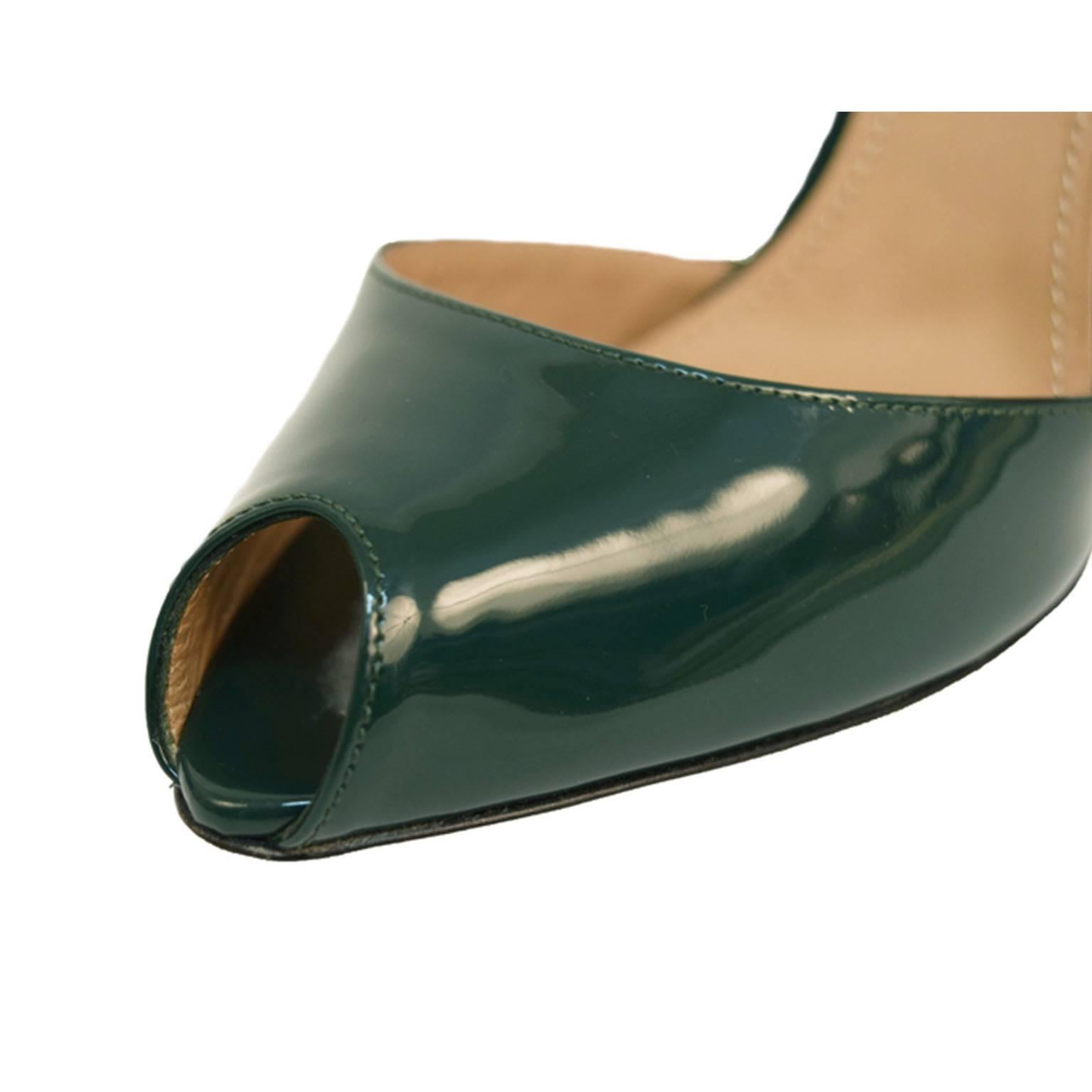 forest green platform heels