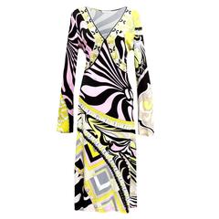 Emilio Pucci Deep V Empire Sheath Dress 