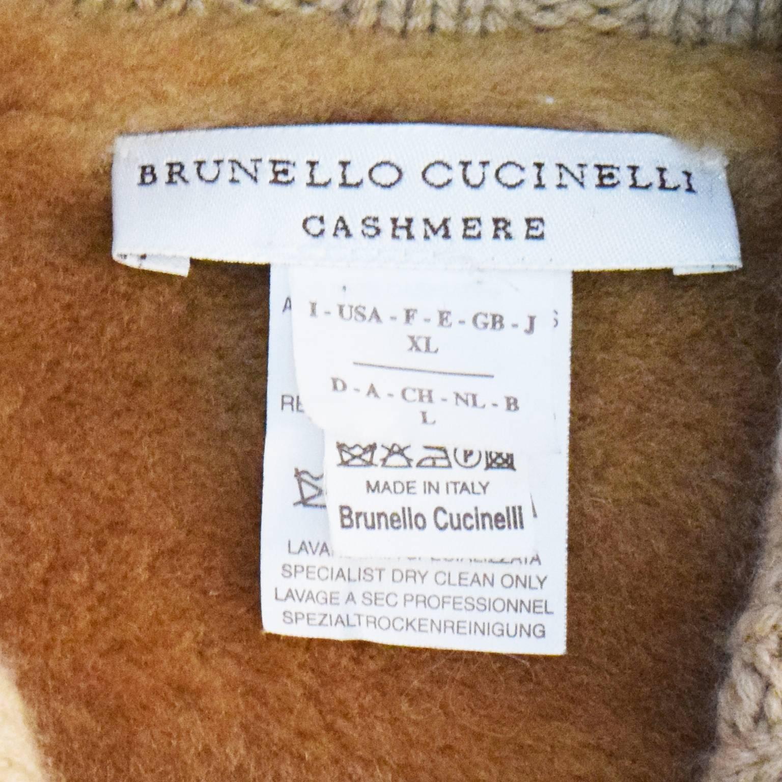 Brunello Cucinelli  Cashmere Shearling Knit Jacket  For Sale 1