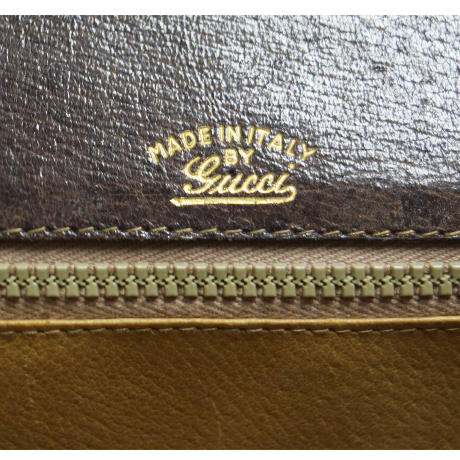 Gucci Original Vintage Bamboo Classic Handbag For Sale 3
