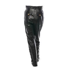 Chanel Paneled Leather Pants