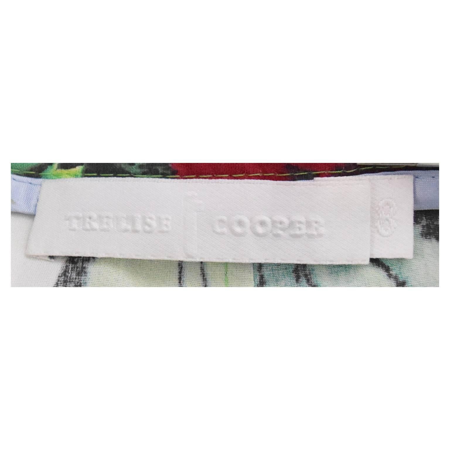 Trelise Cooper Aline Nautical Watercolor Skirt  For Sale 2