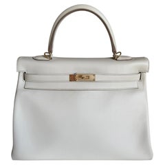 Hermès Kelly HSS 35 Beton Swift champagner Hardware