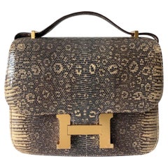 Hermès Constance Mini 18 Ombré Lizard Gold Hardware