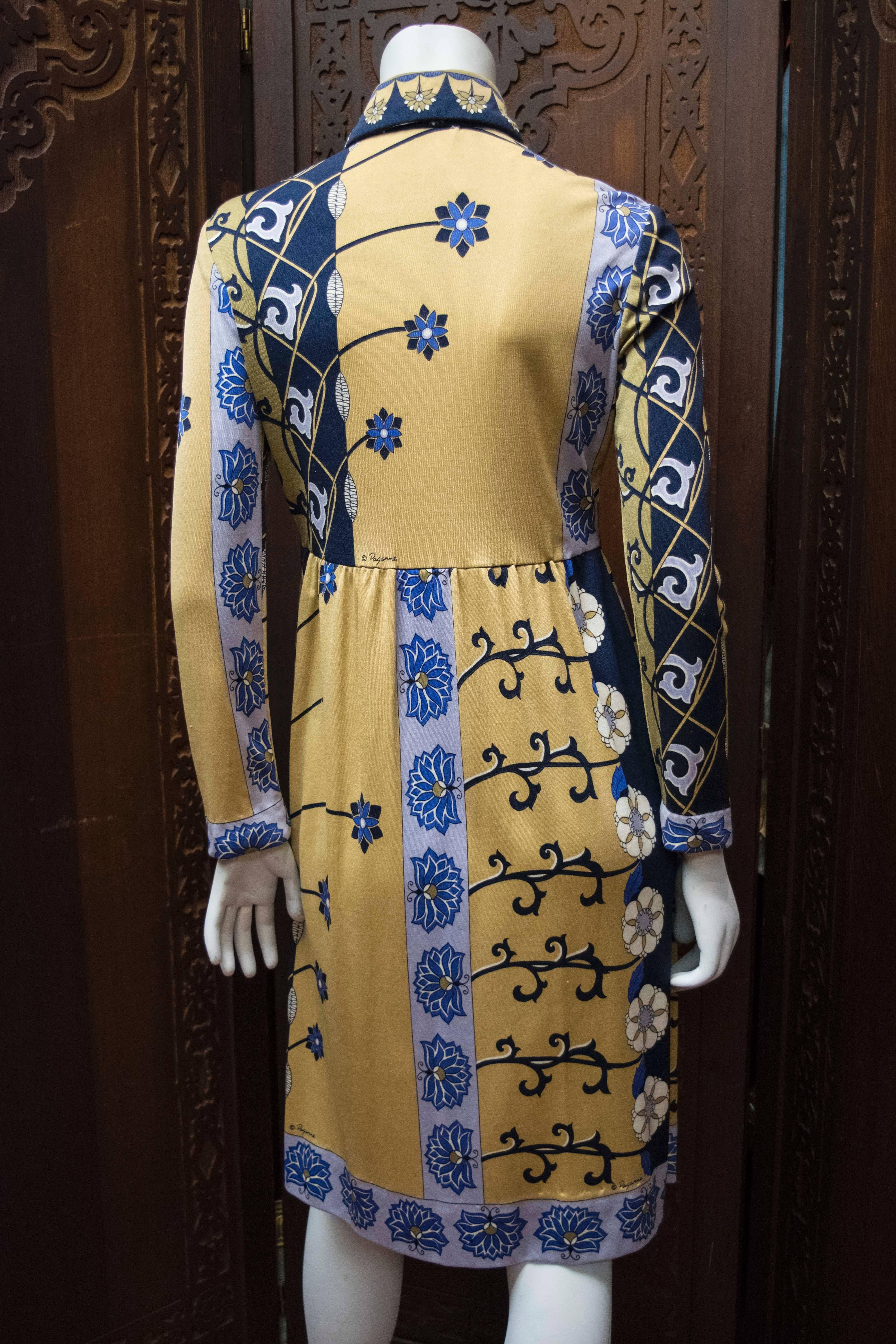1970s Paganne Day Dress 1