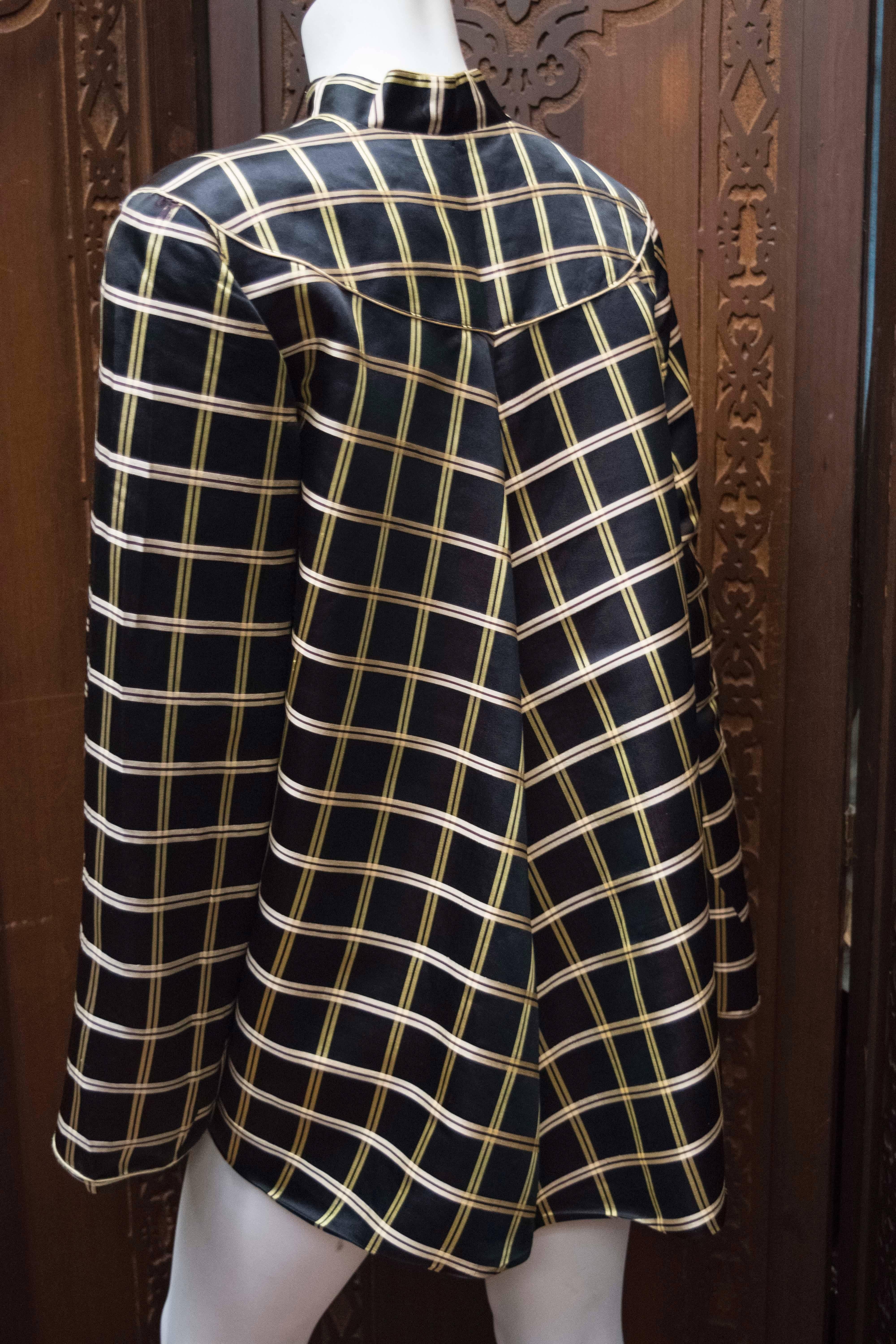 Women's 1960s Silk Plaid Jacket 