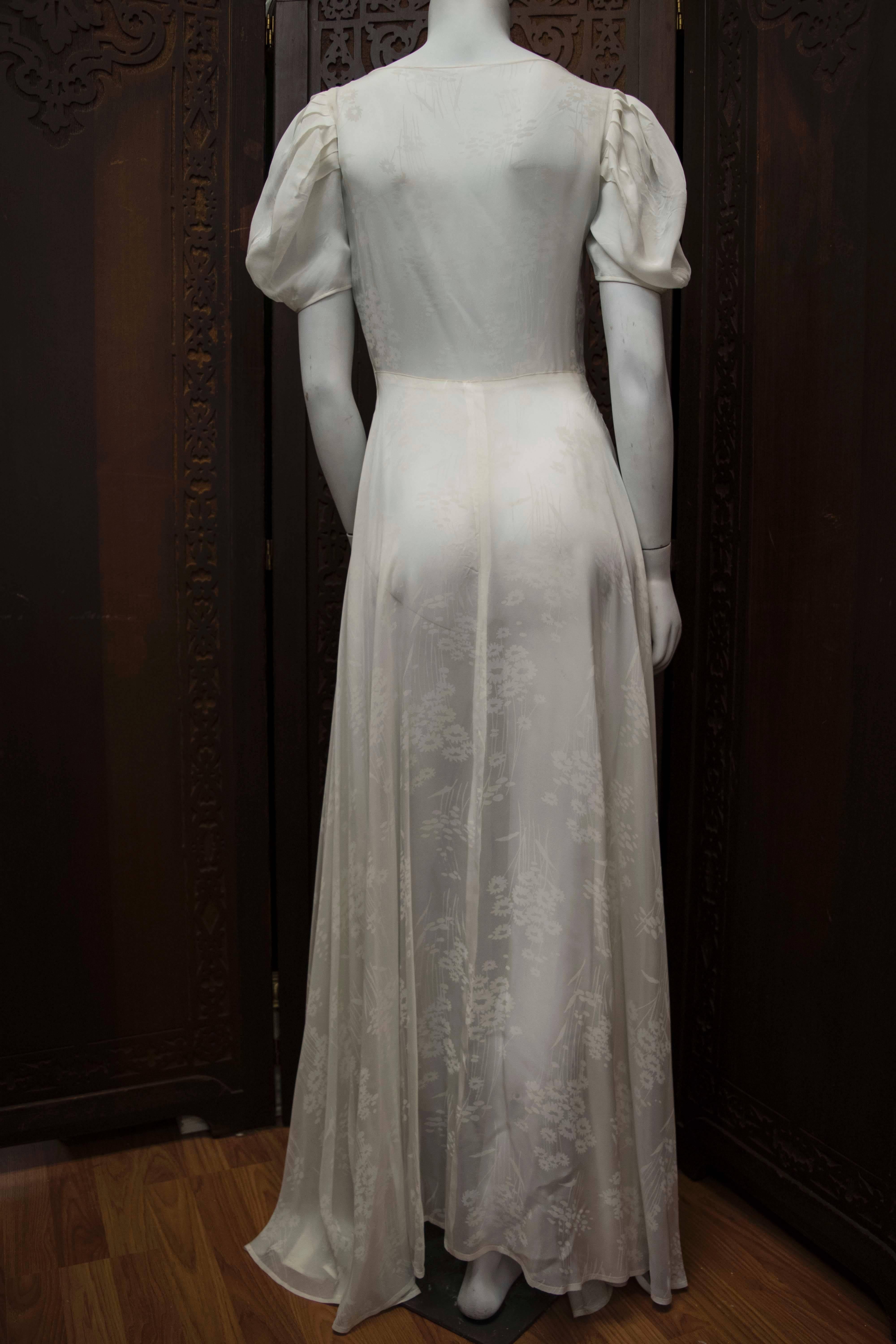 1930s silk gown