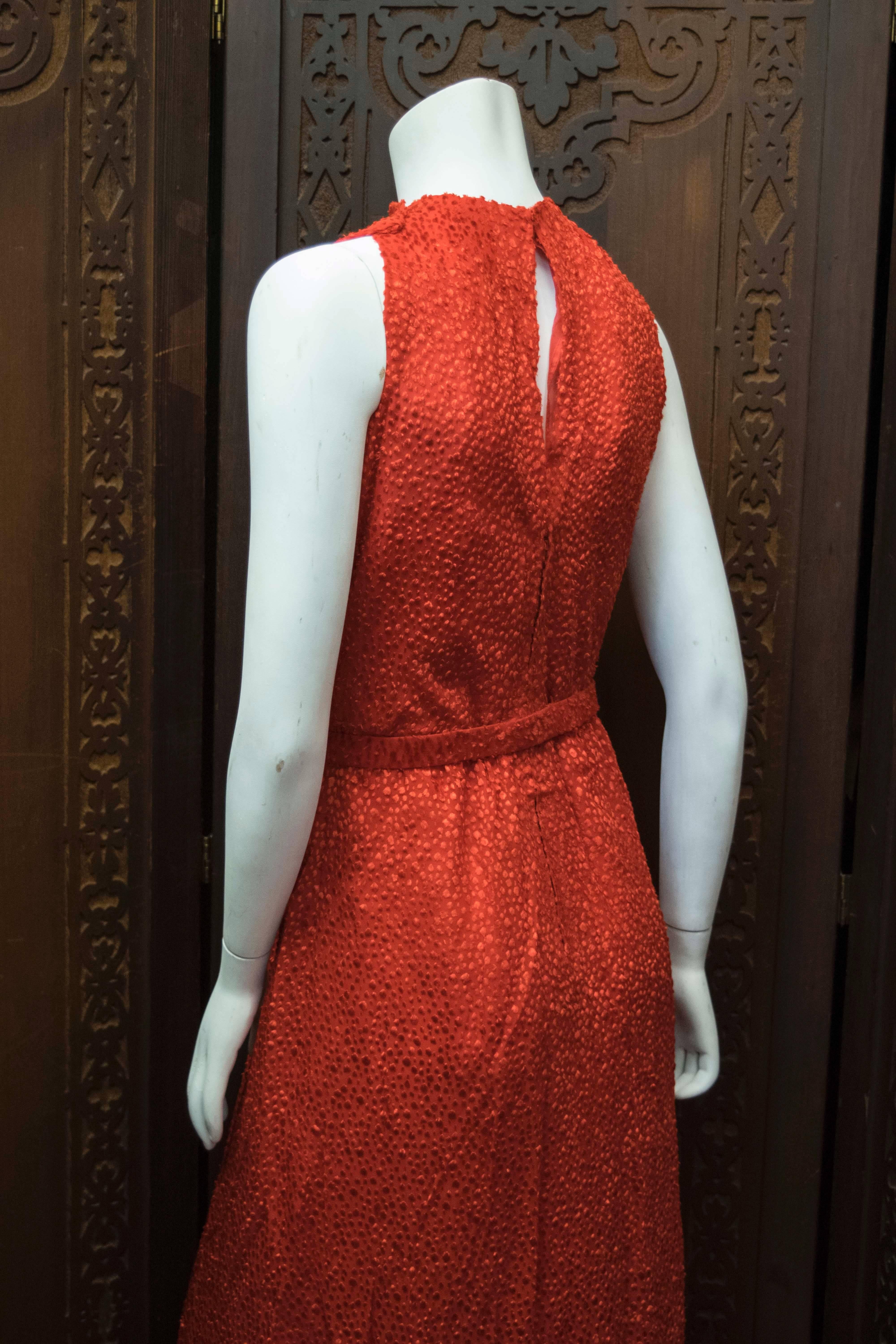 Women's Red Givenchy Belted Dress