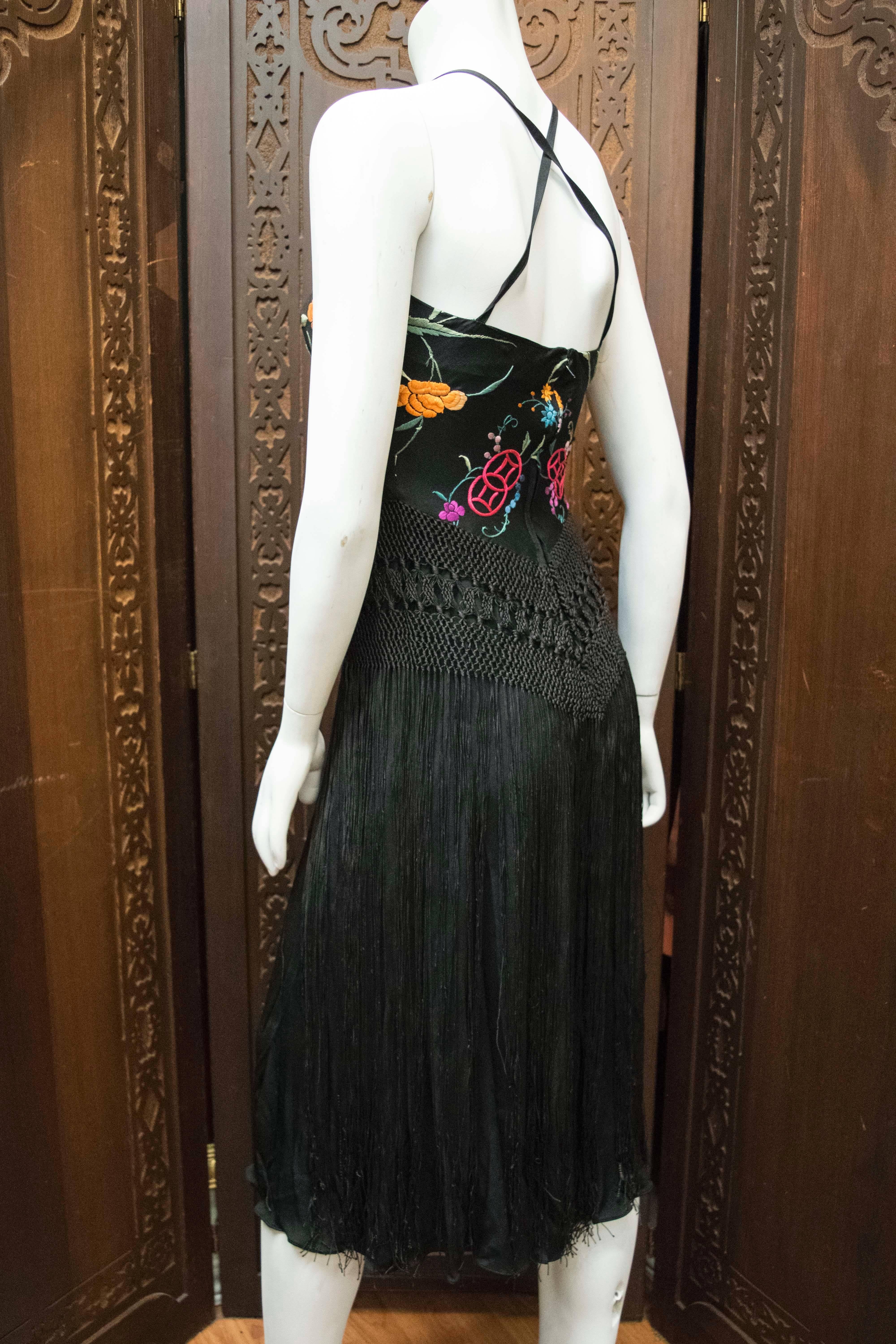Giorgio Of Beverly Hills Piano Shawl Dress In Excellent Condition In San Francisco, CA