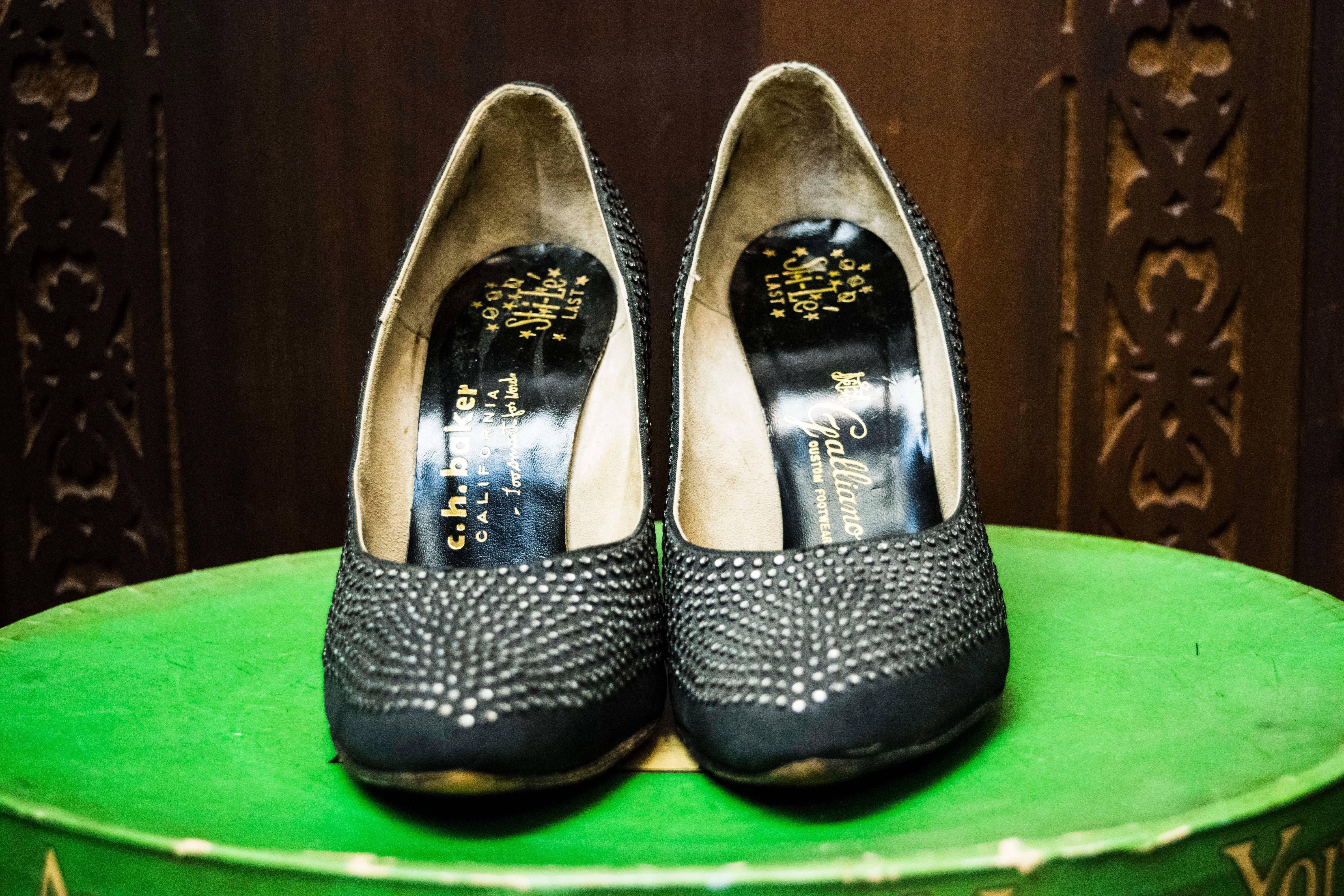 1950s Rhinstone Heels In Excellent Condition For Sale In San Francisco, CA