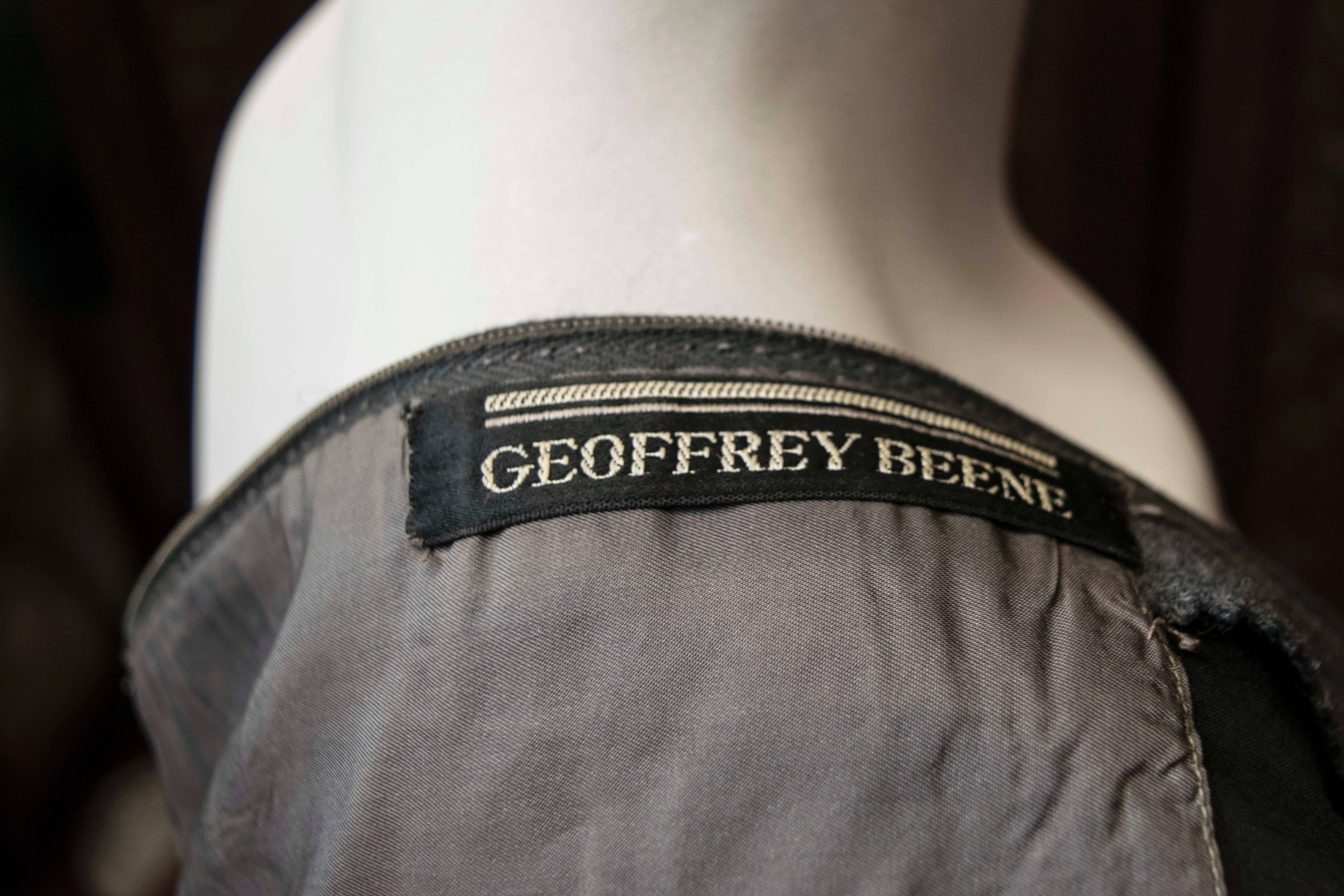 1960s Geoffrey Beene Grey Wool Mod Dress 1
