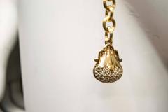 1980's Judith Leiber Gold Tone Chain Link Belt