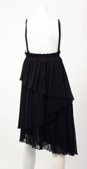 90s Jean Paul Gaultier Black Mesh Sun Dress