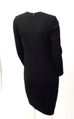 80s Galanos Black Crepe Sheath