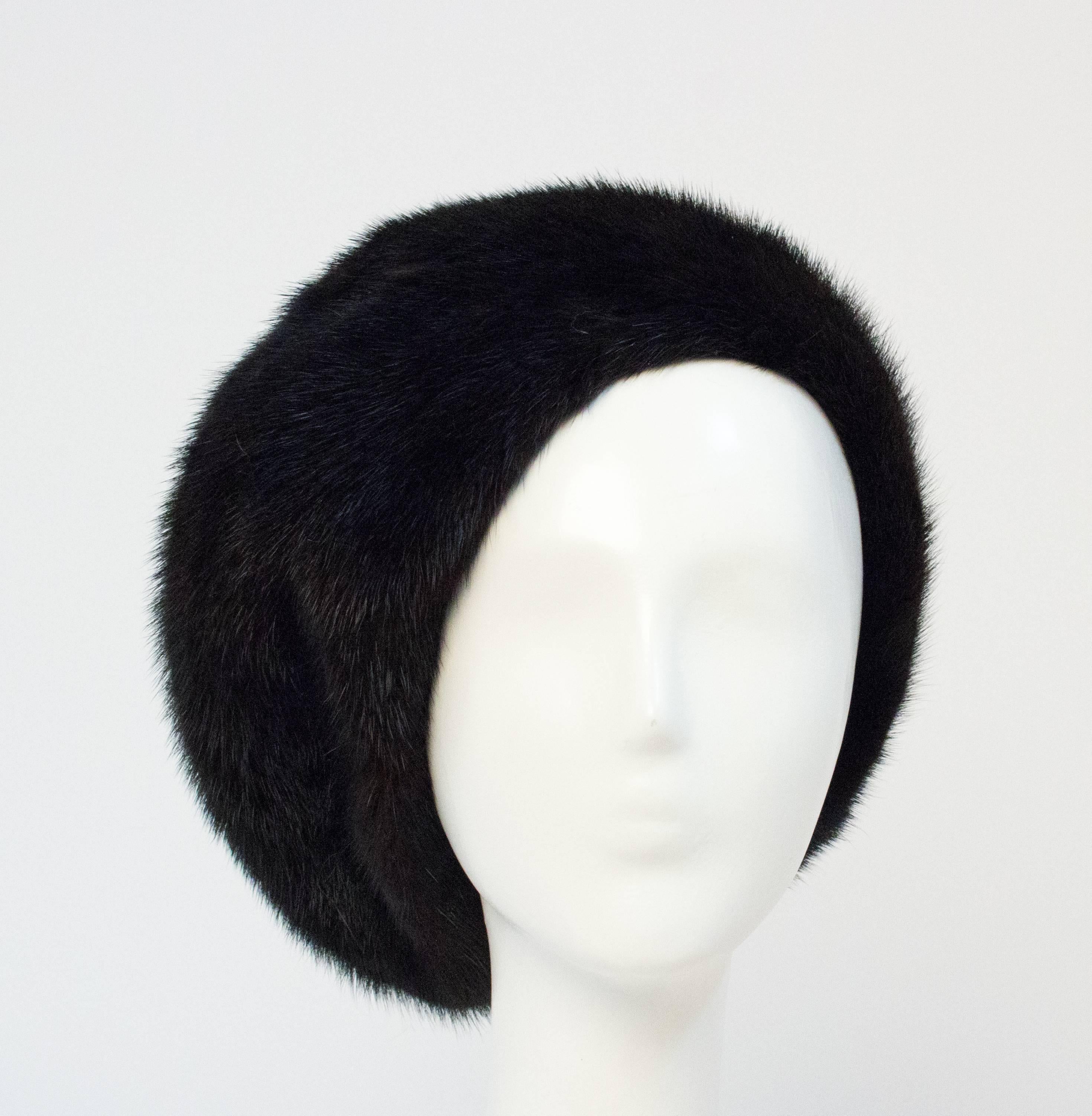 60s Style Ranch Mink Hat  In Excellent Condition In San Francisco, CA