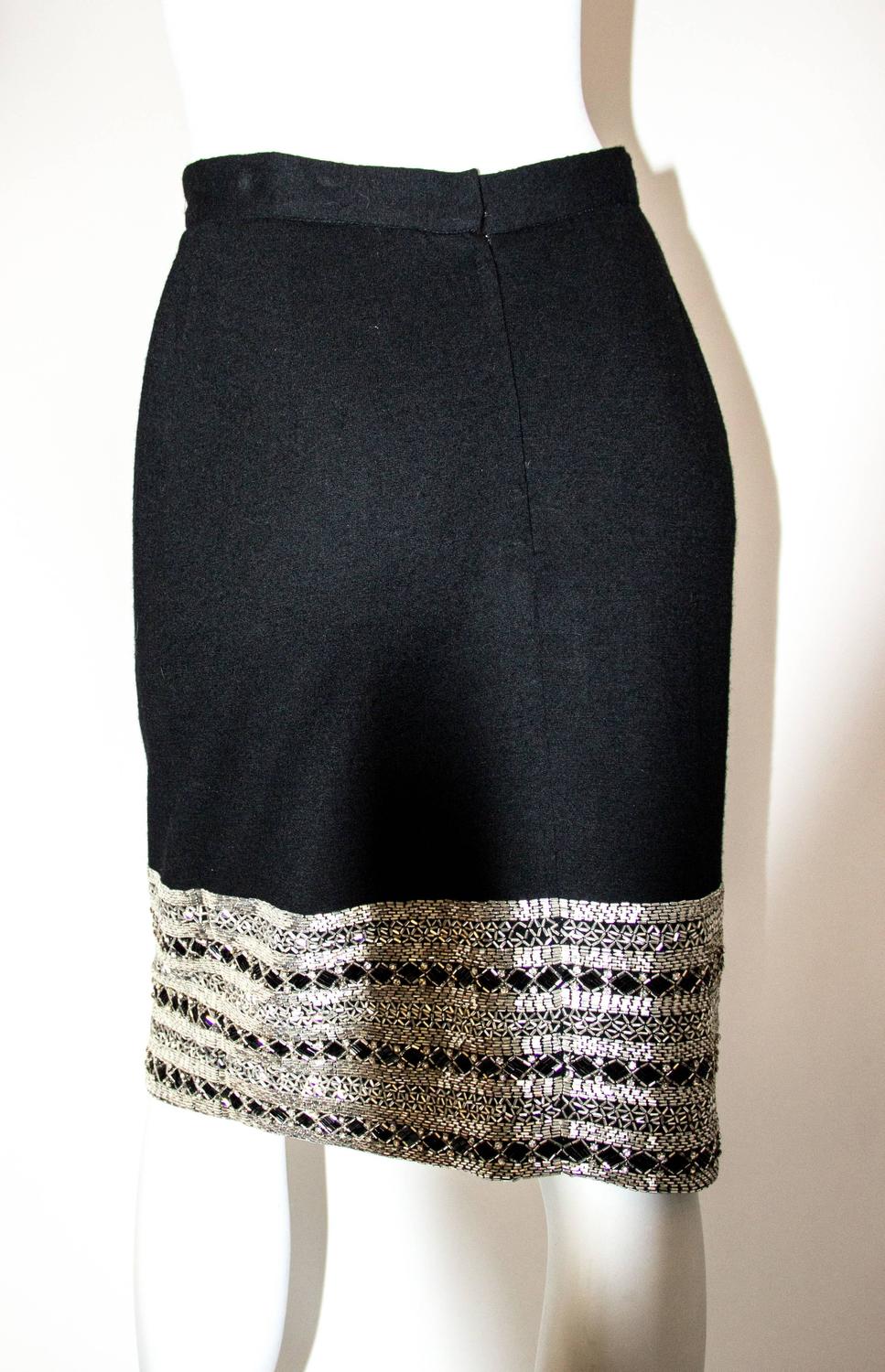 rhinestone pencil skirt