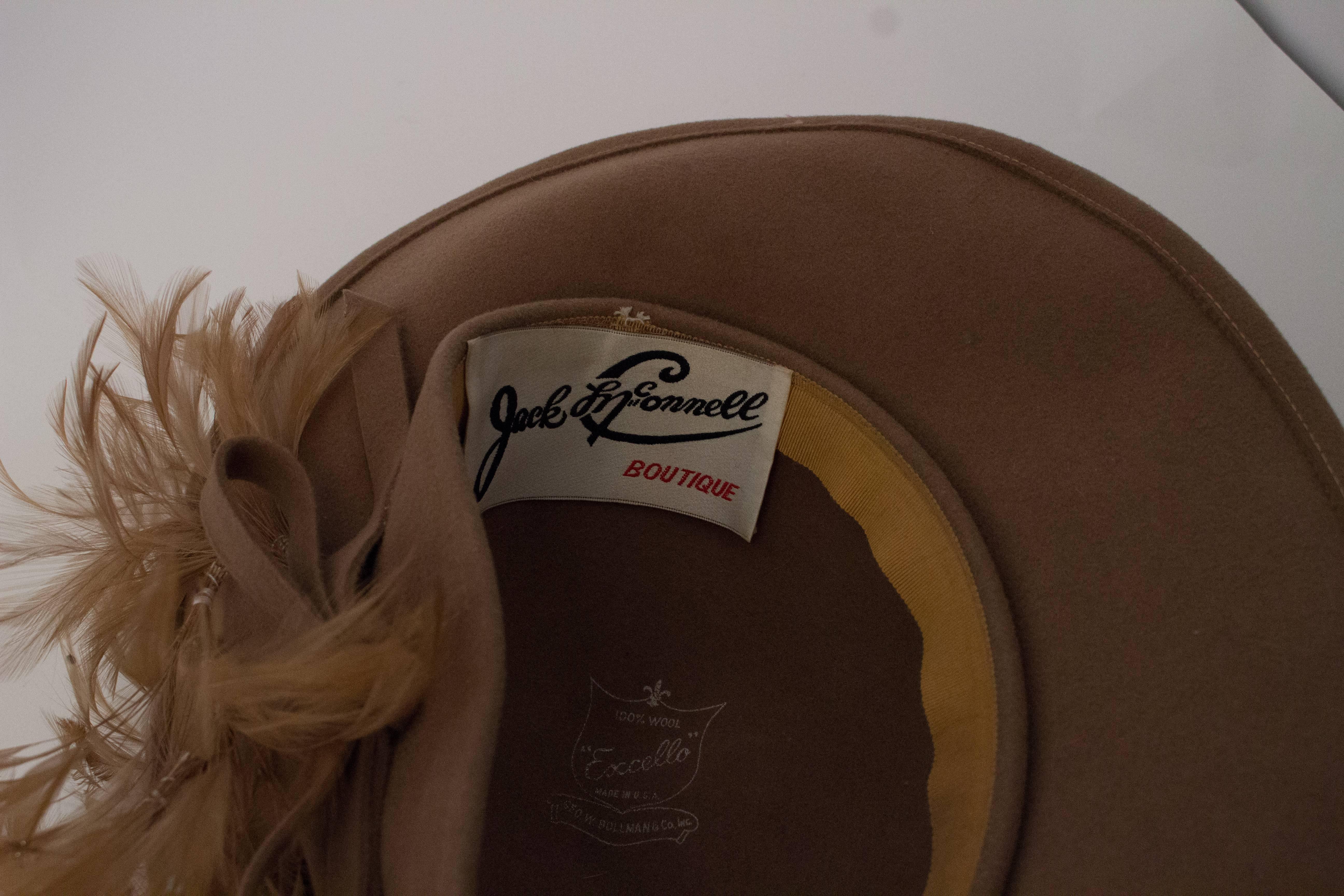 Women's 80s Jack McConnell Taupe Hat