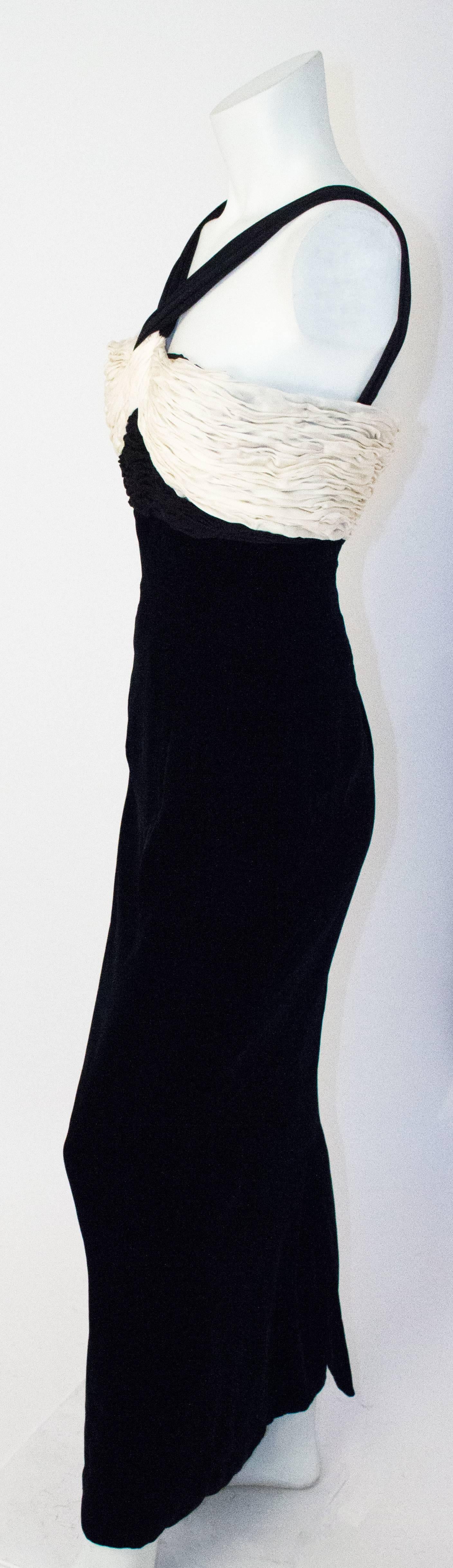 valentino black velvet dress