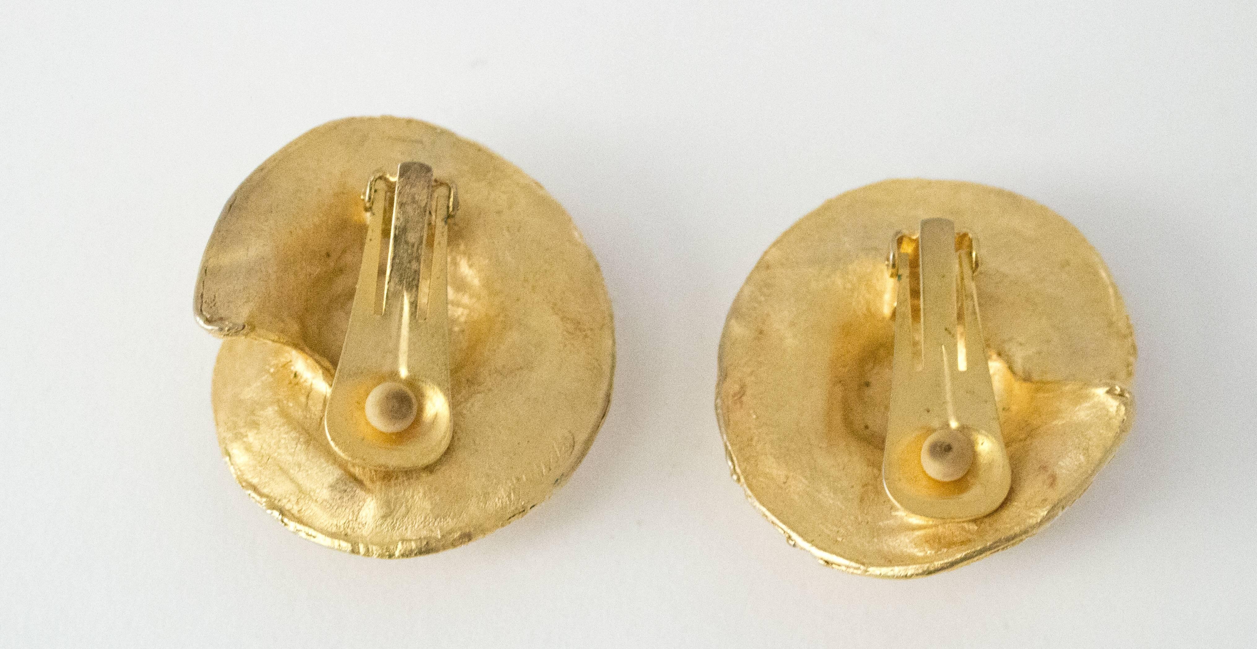 80's gold earrings