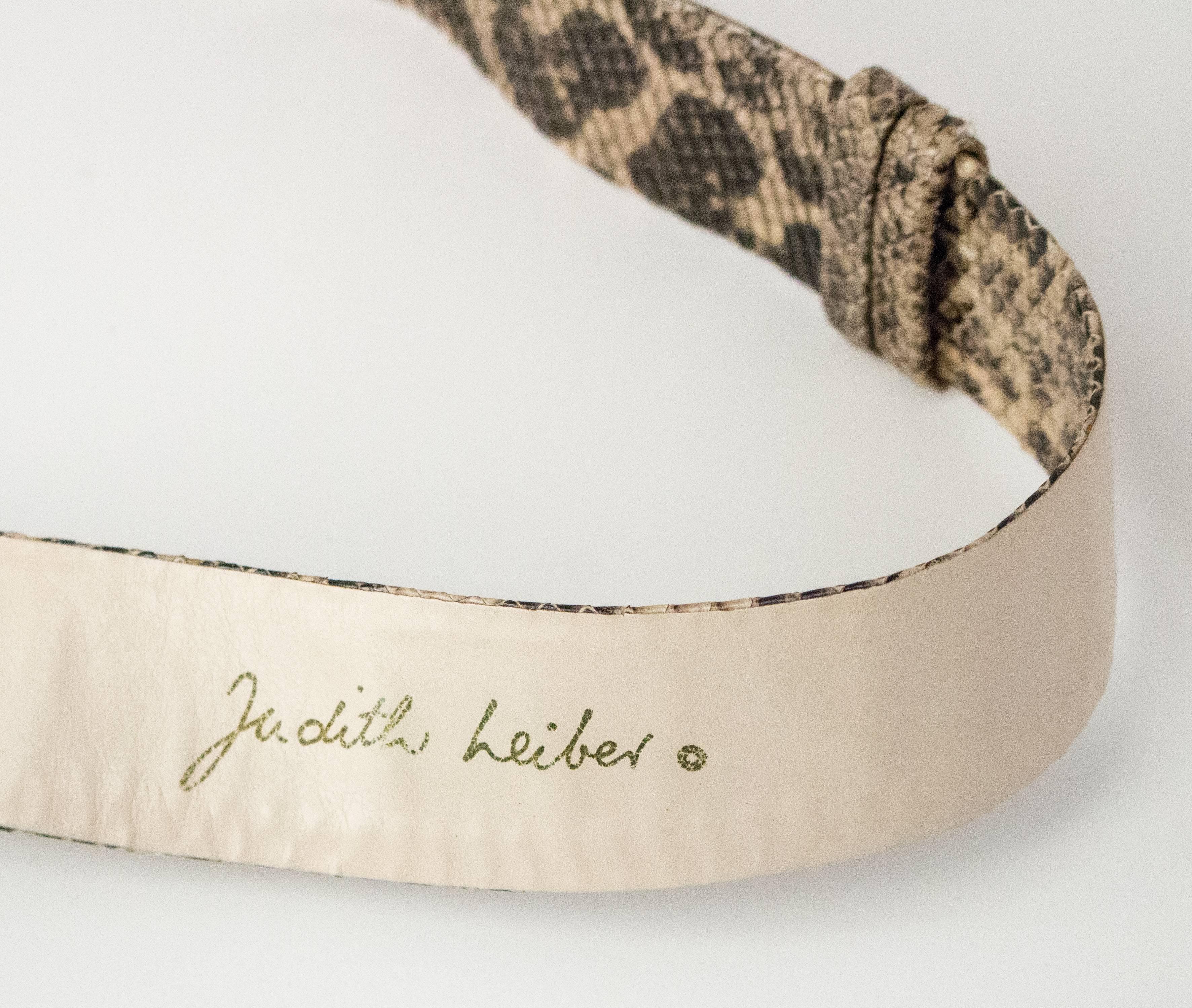 Women's 80s Judith Liber Snake Skin Belt