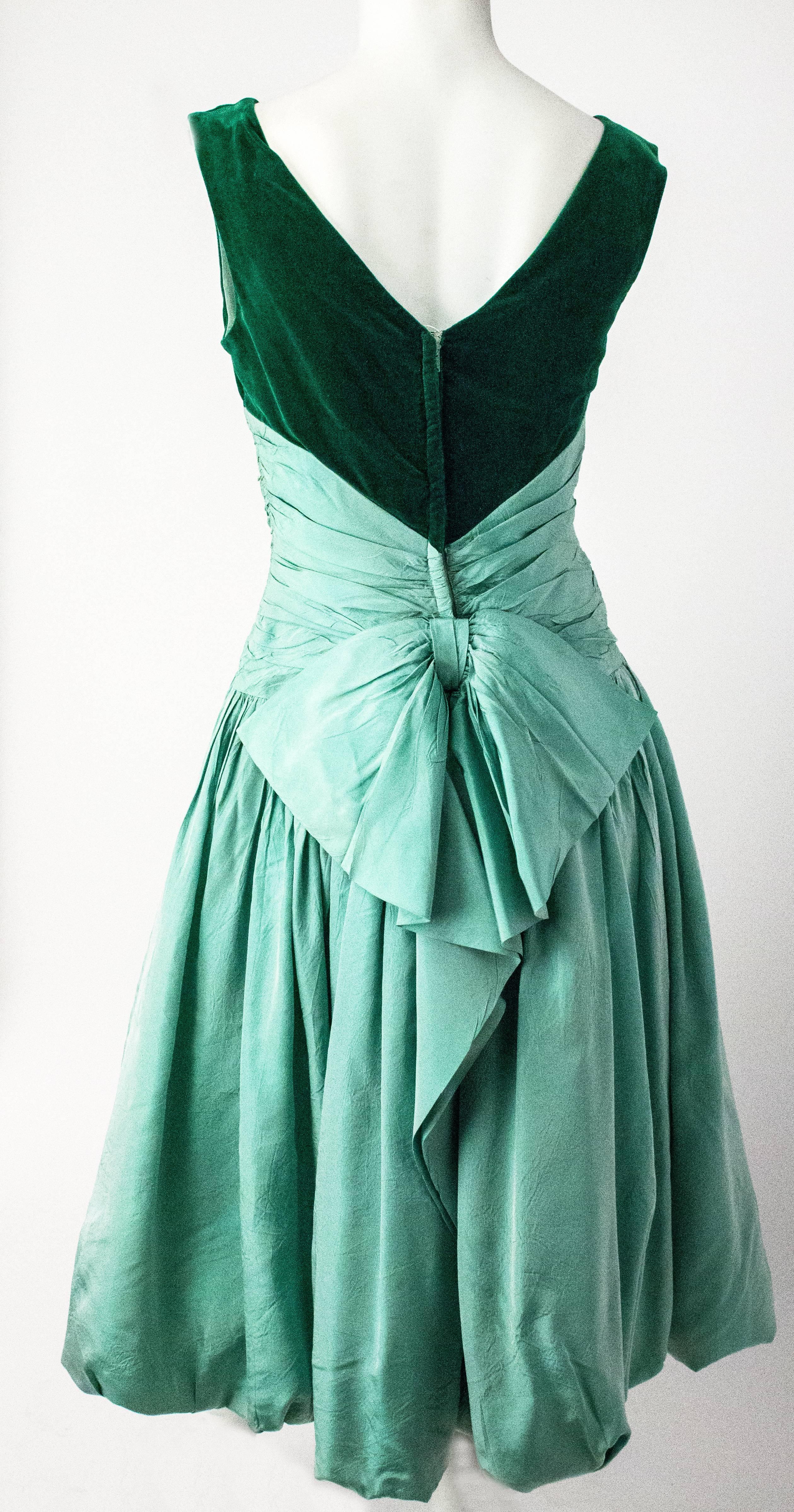 50s green dress