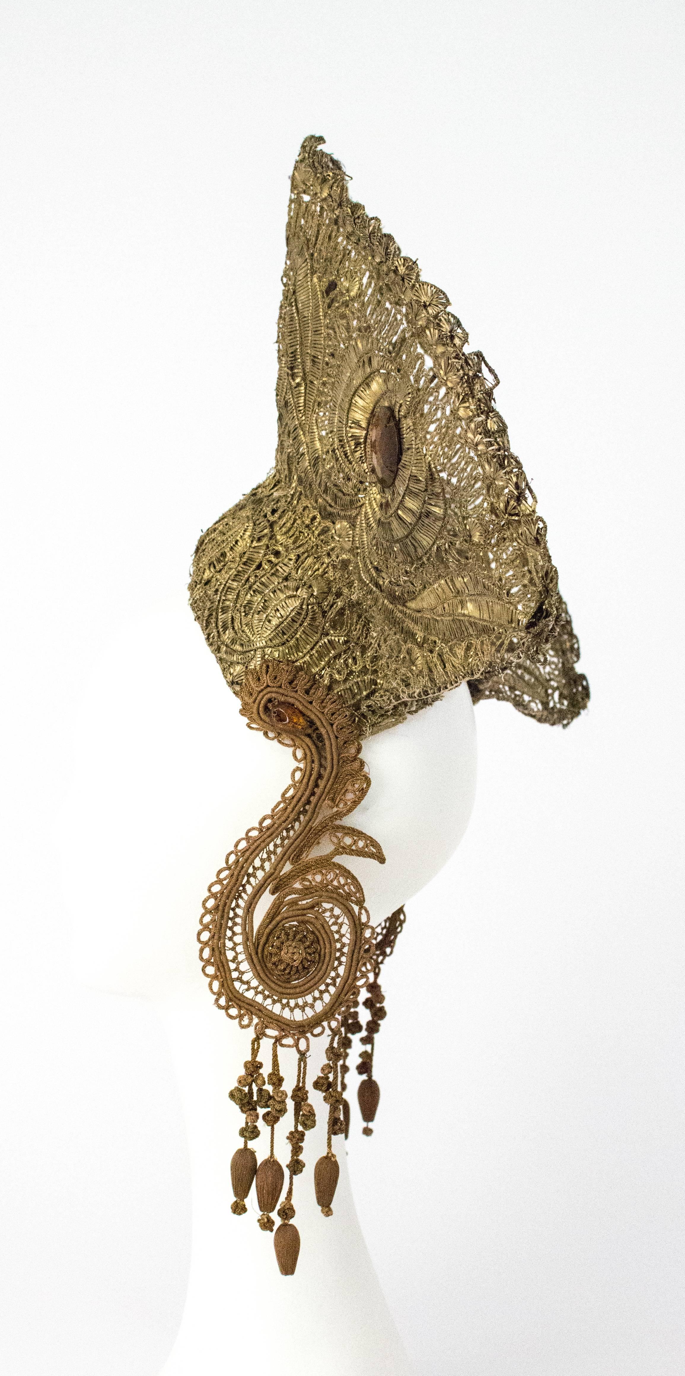 Edwardian Gold Headpiece. 