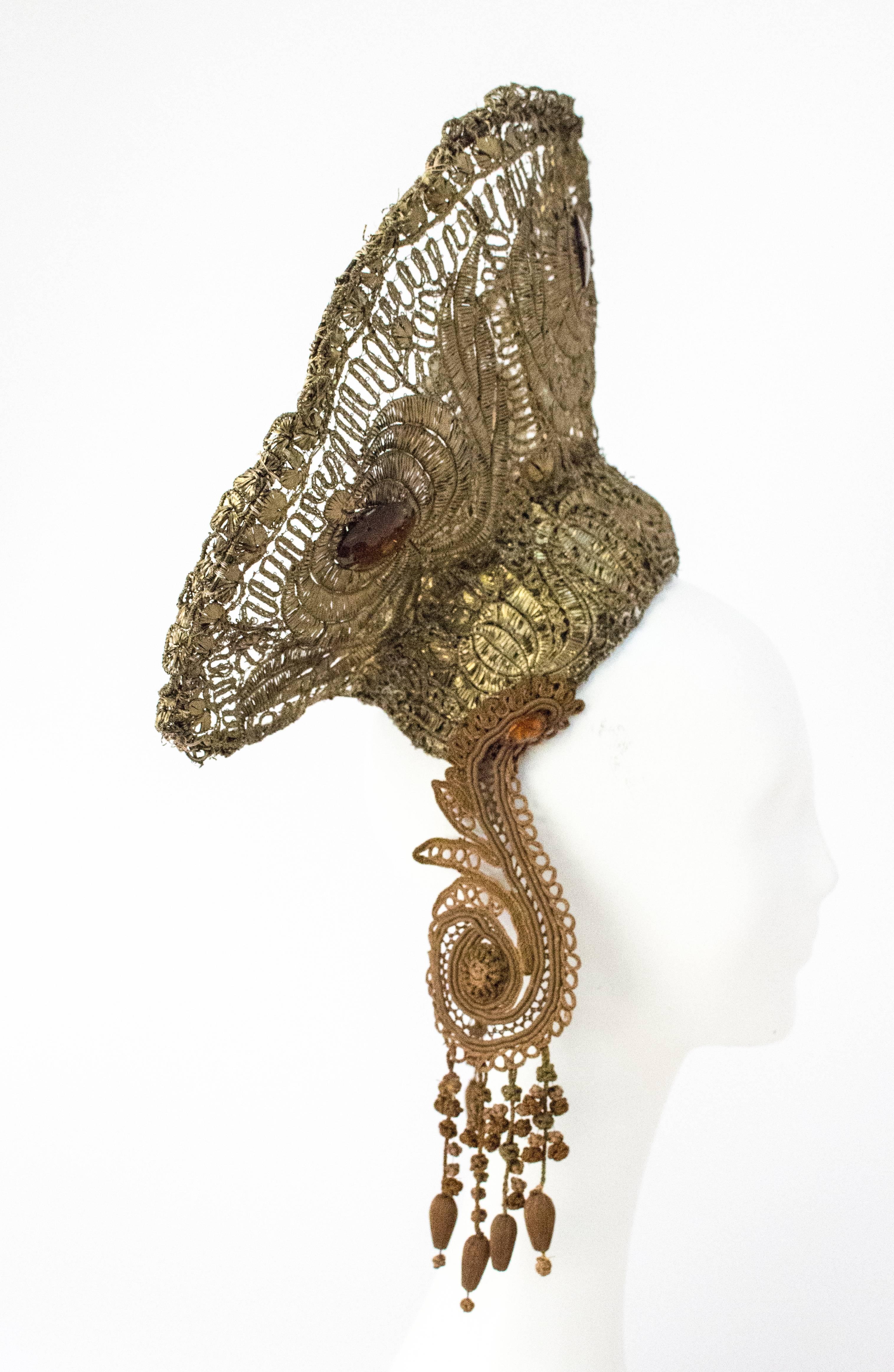 Women's or Men's Edwardian Gold Headpiece