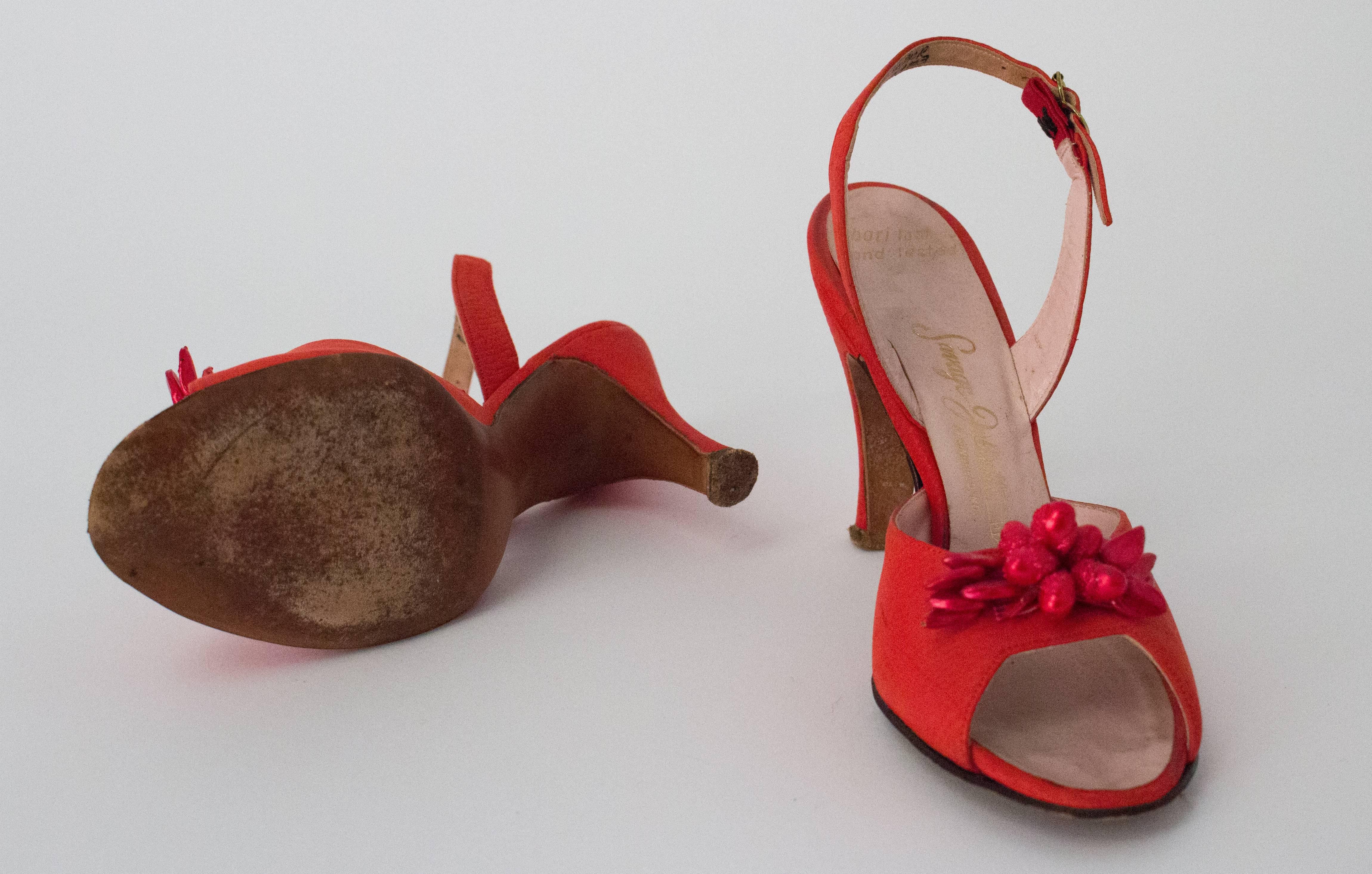red slingback heels