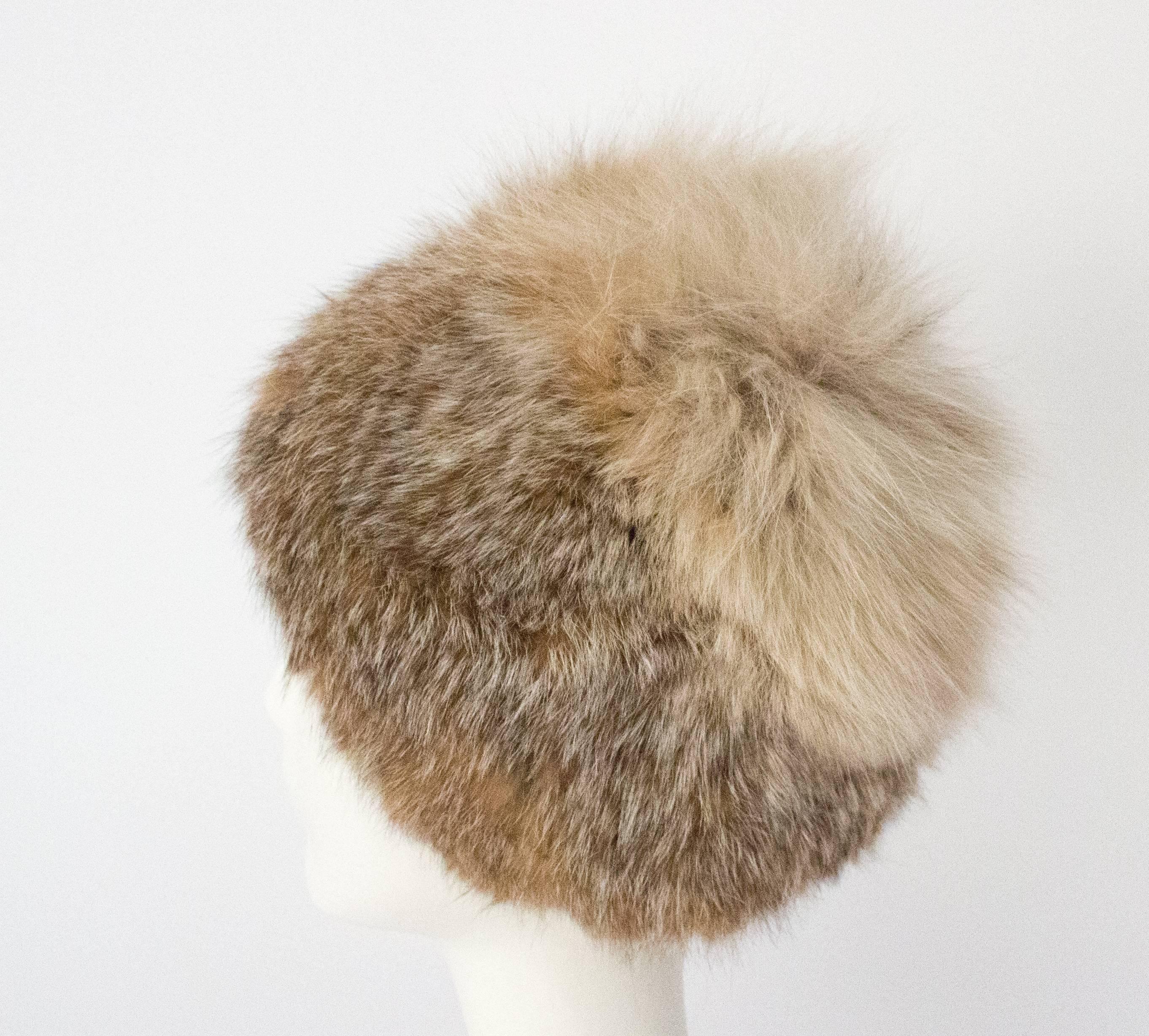 60s Fox Hat In Excellent Condition In San Francisco, CA