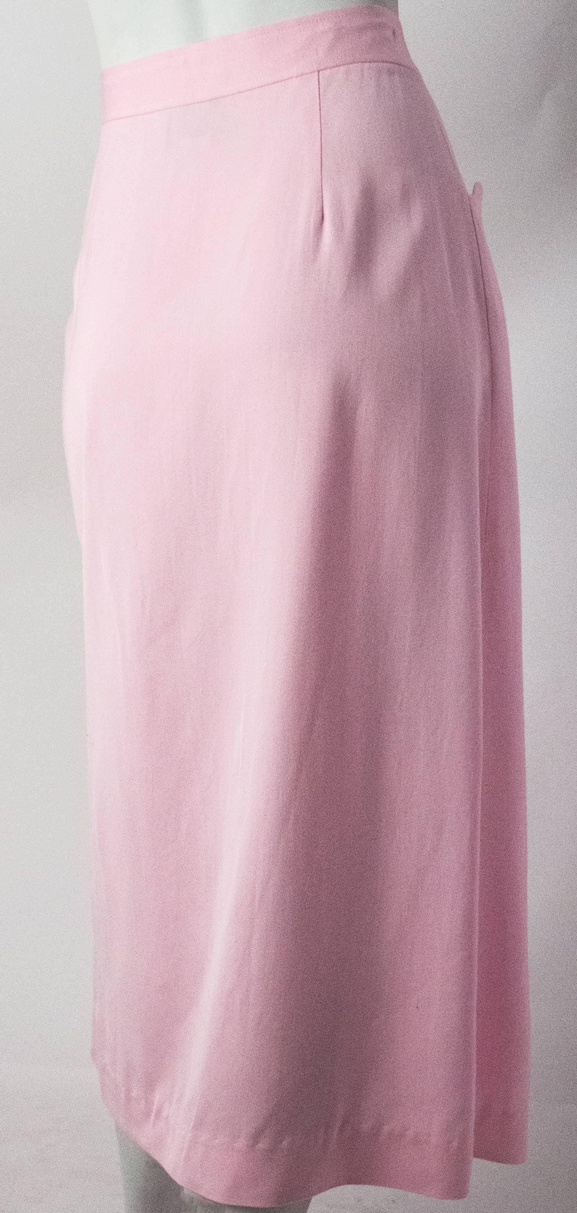 pink western skirt