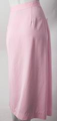 90s Pale Pink Western Ranch Snap Front Skirt