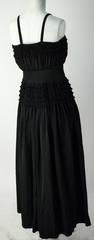 50s Black Ruffle Day Dress