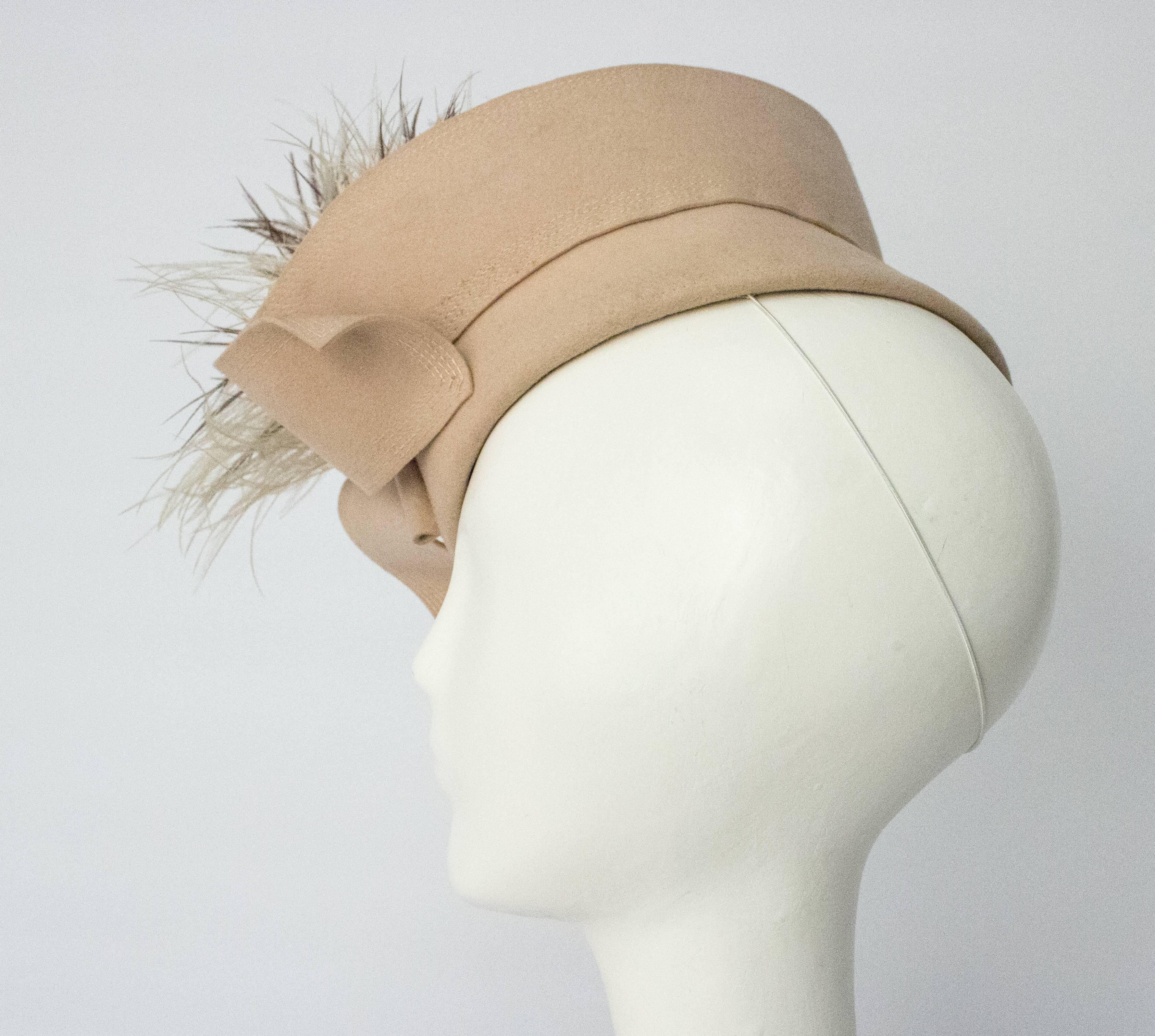 Women's 40s Taupe Fashion Hat