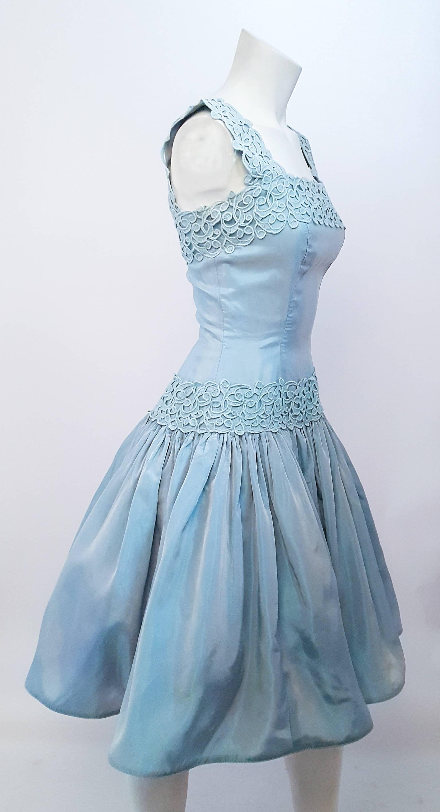 baby blue cocktail dress