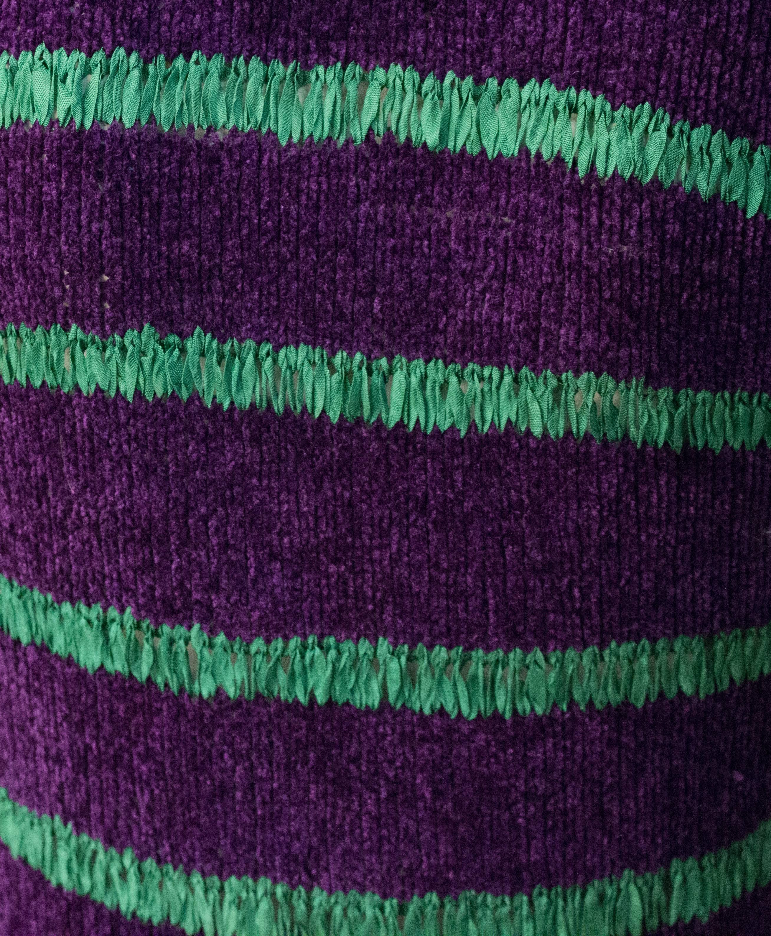 purple chenille yarn