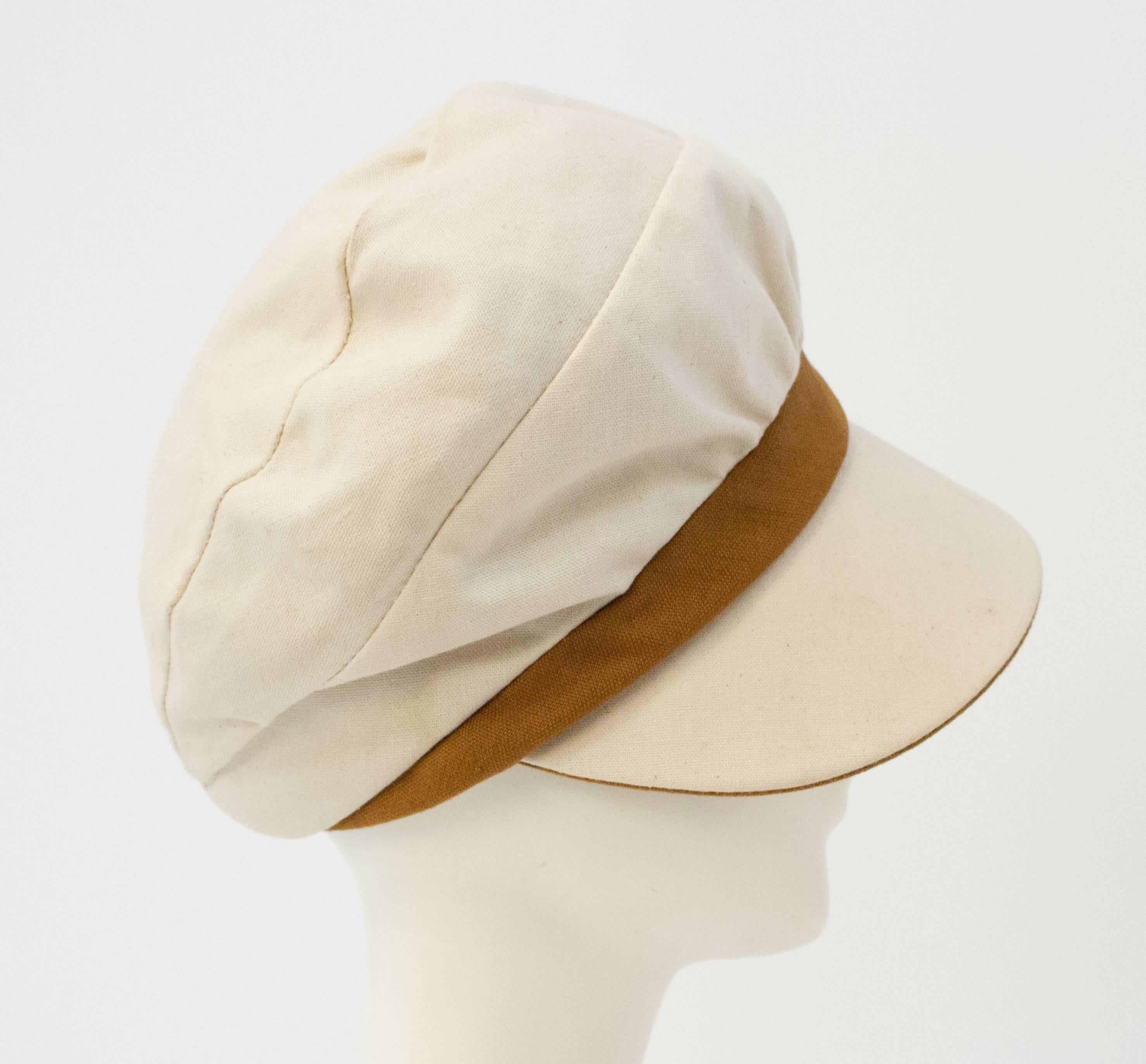 Gray 1970s Off-white Cap