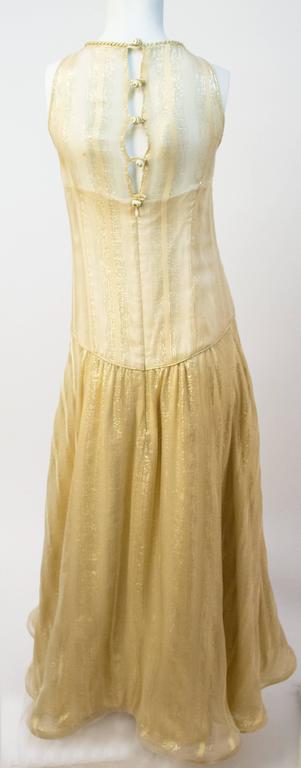 gold 70s dress