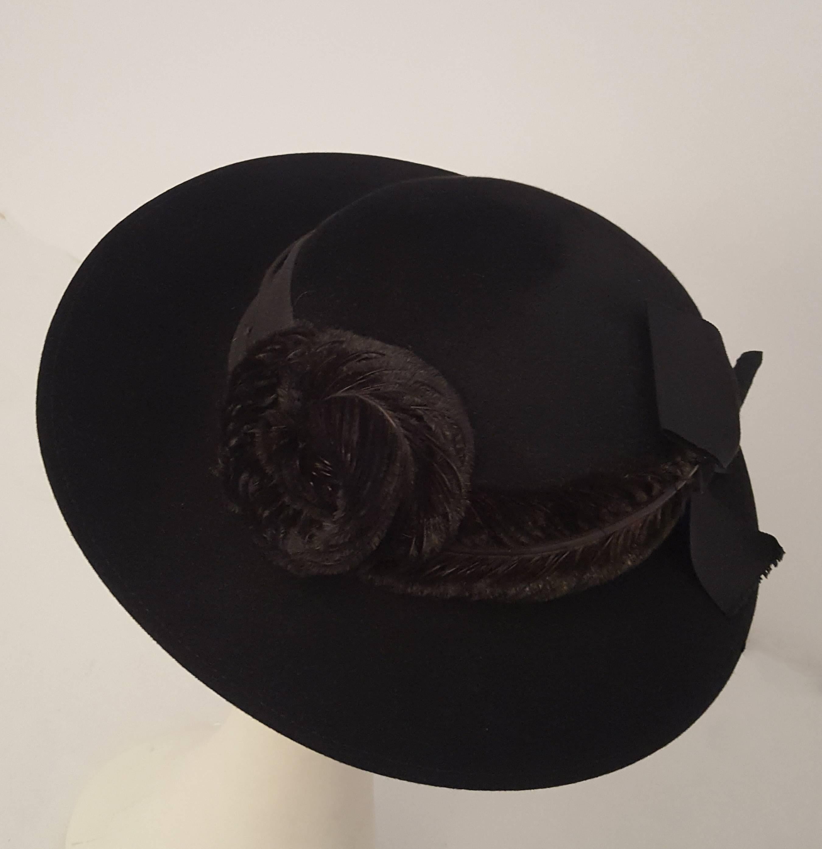40s Edwardian Style with Hand Sculpted Feather Rose 3