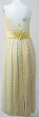 60s Yellow Lace Tiered Dress