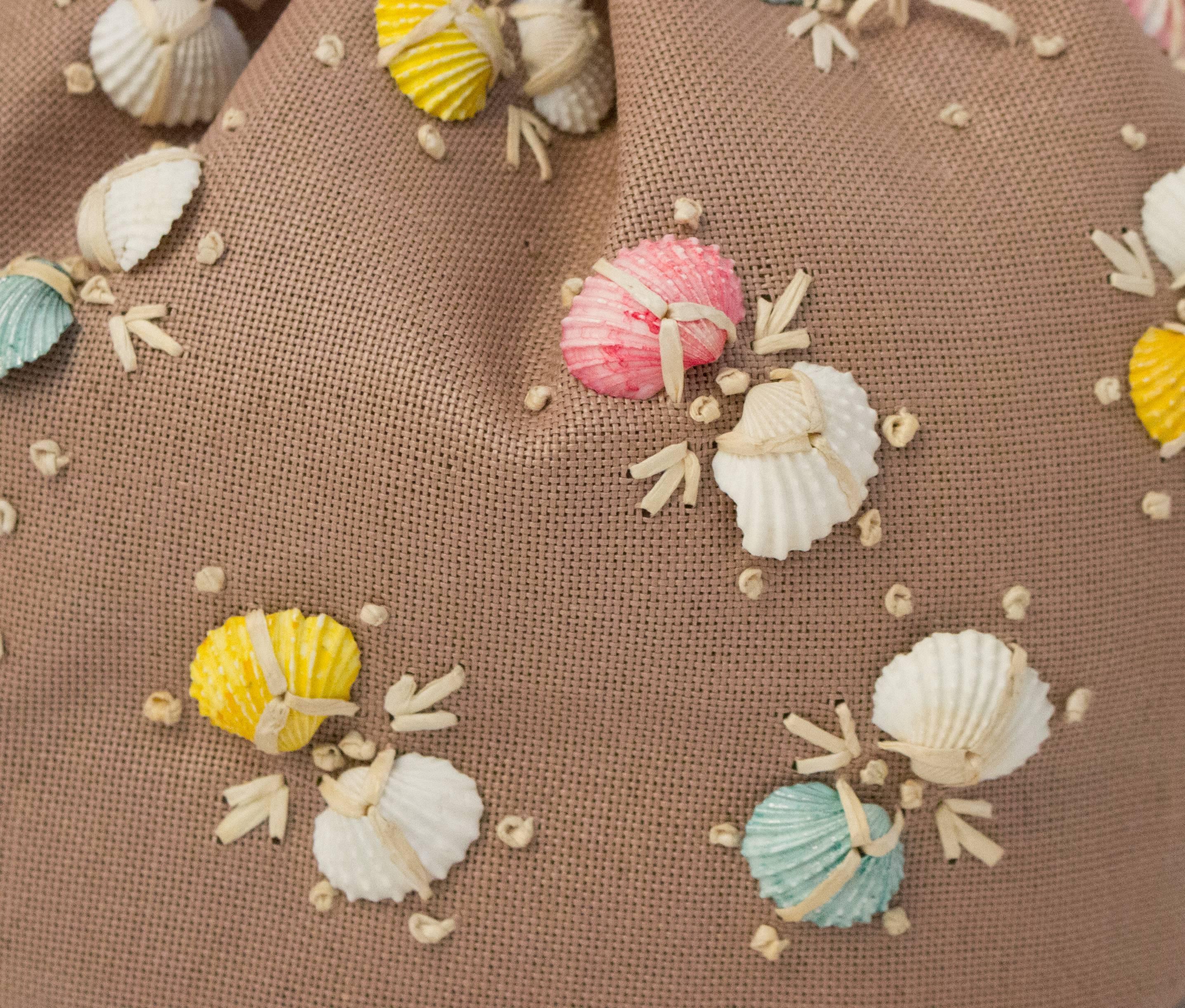 60s Woven Seashell Purse at 1stDibs