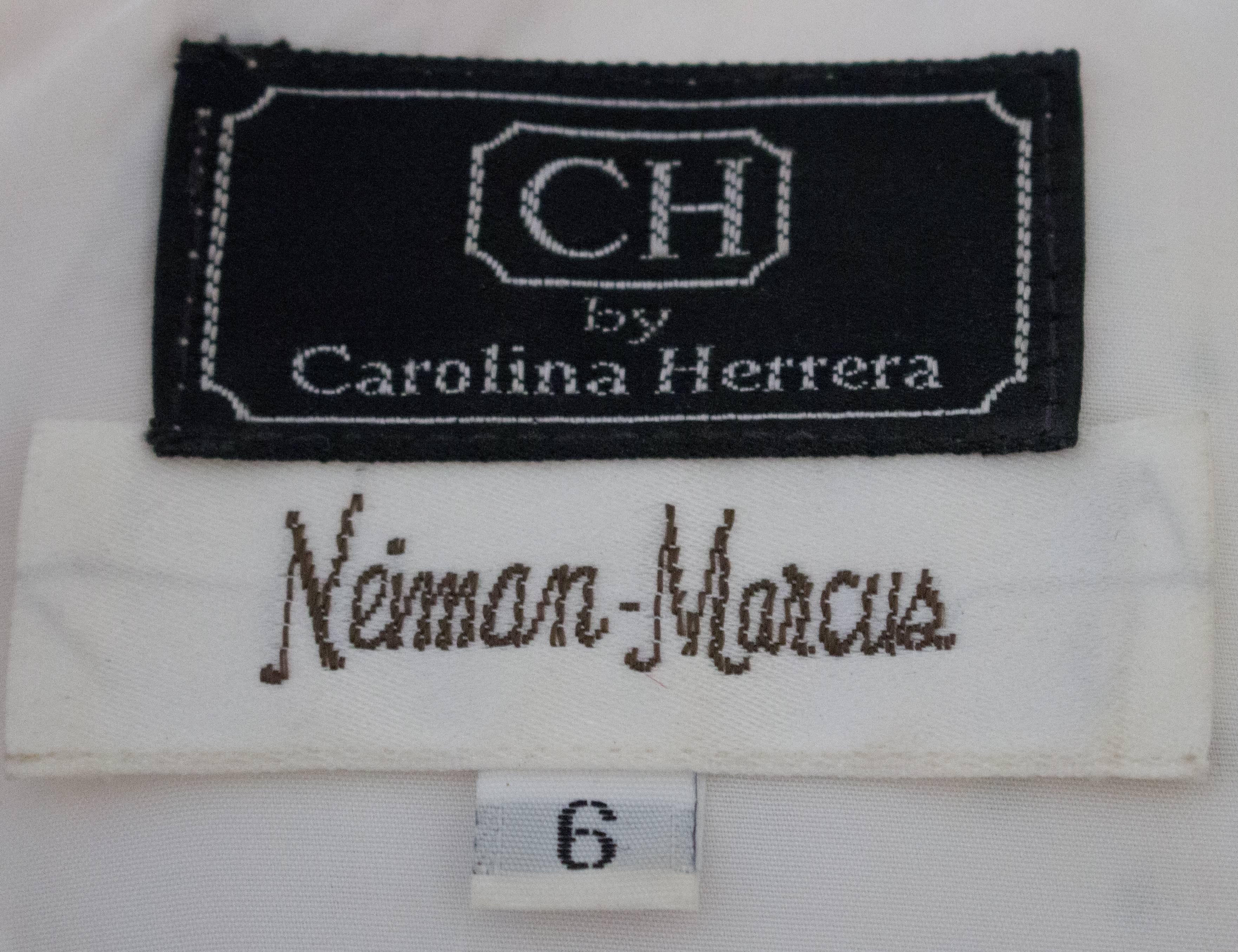 Women's 80s Carolina Herrera Dot Dress