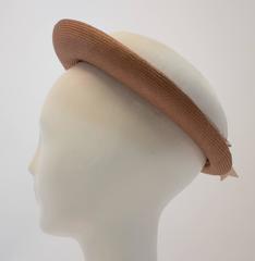 50s Hattie Carnegie Straw Summer Hat