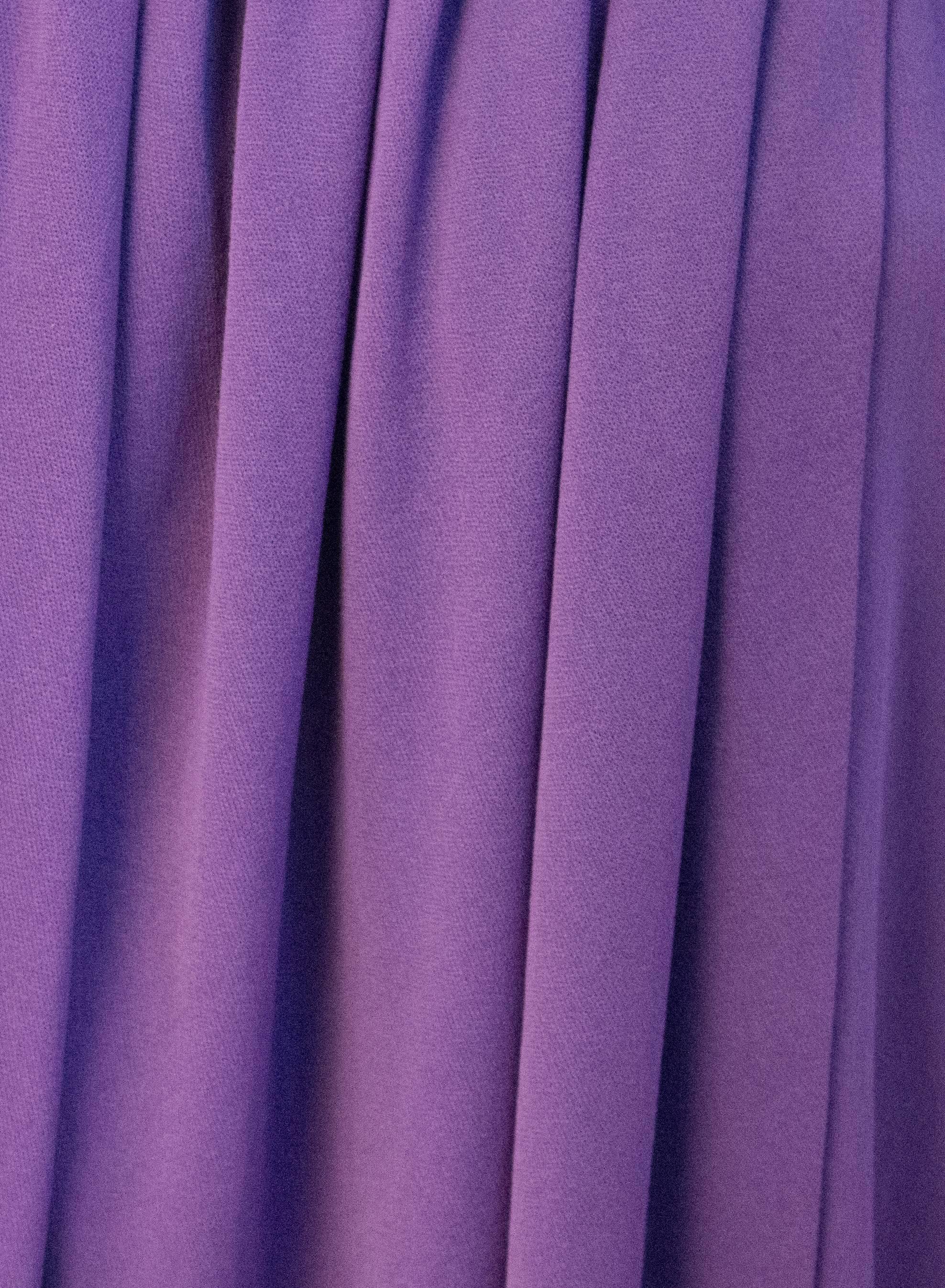 robe à manches longues violette Diane Von Furstenberg des années 70