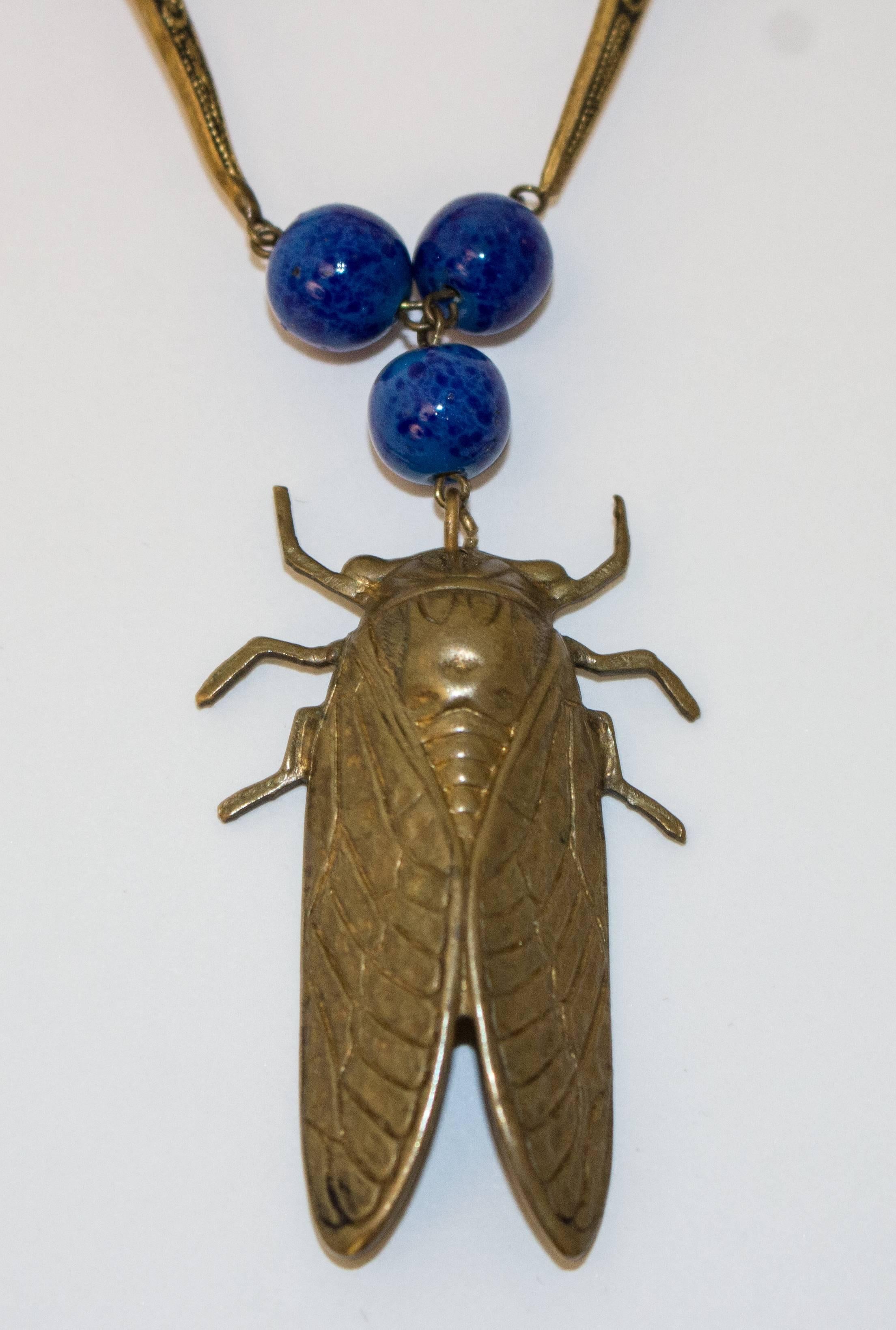 egyptian beetle necklace