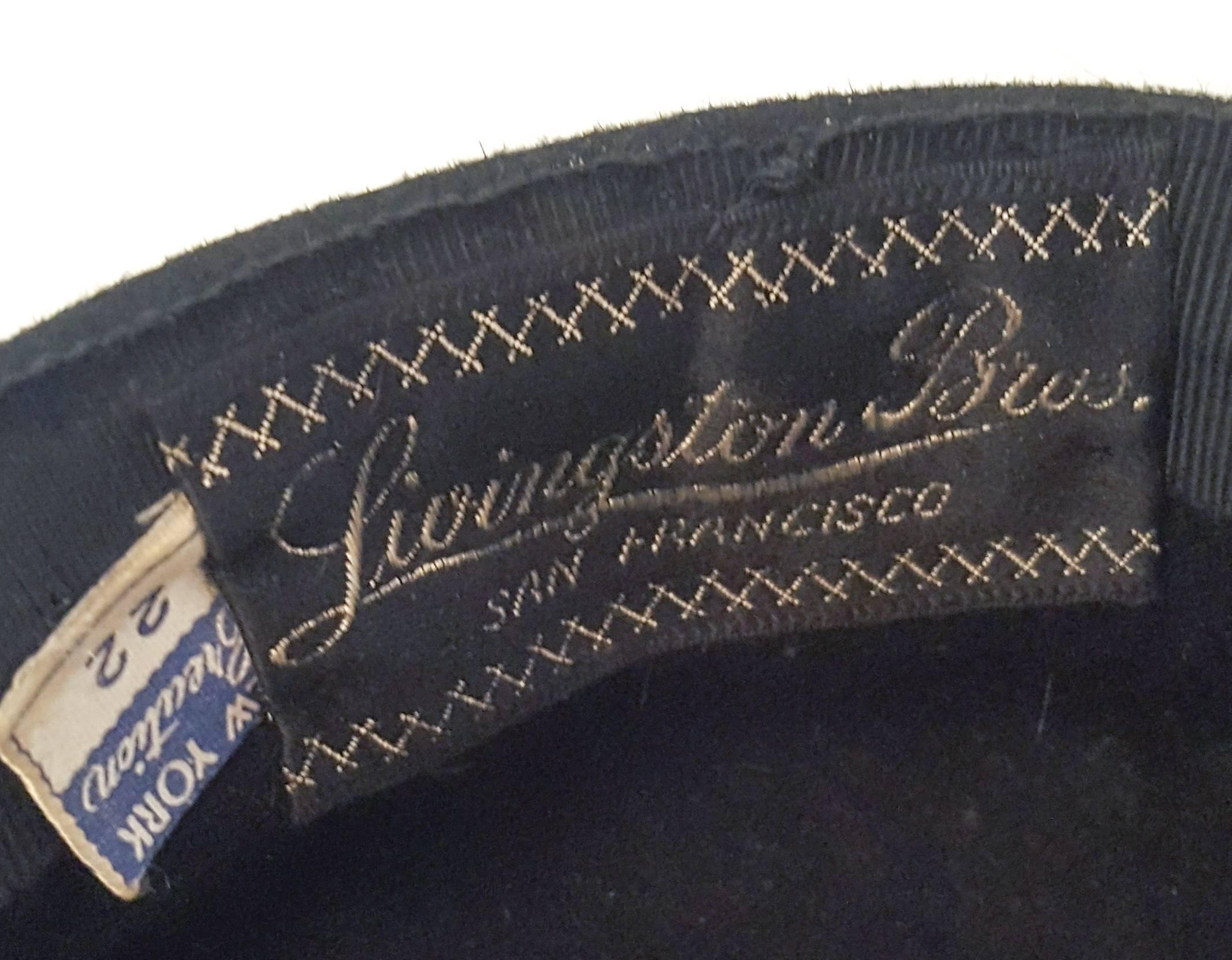 1940s Black Fashion Hat w/ Bows 3
