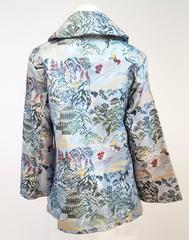 1950s Chinese Brocade Trapeze Coat