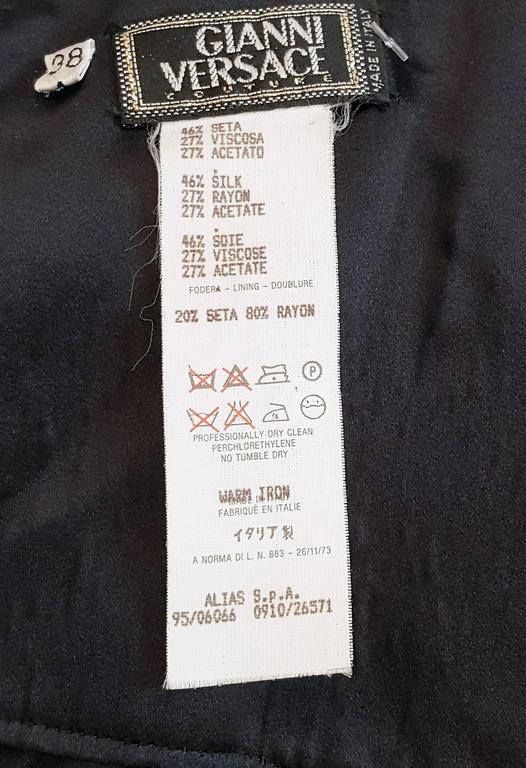 1990s Versace Dress w/ Handkerchief Chiffon Hem For Sale at 1stDibs