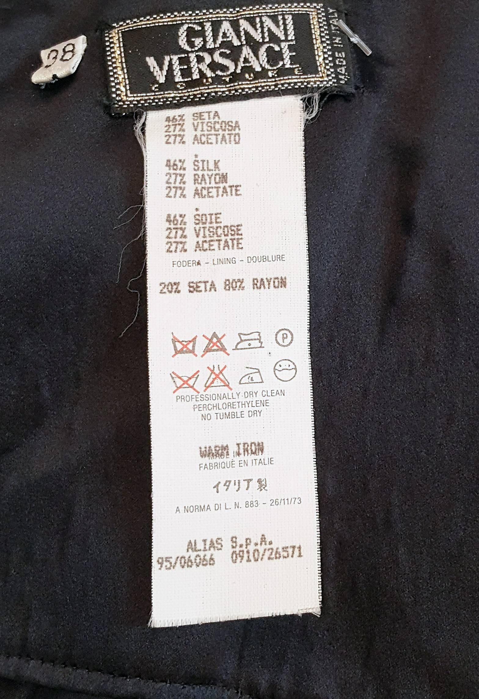 1990s Versace Dress w/ Handkerchief Chiffon Hem In Excellent Condition For Sale In San Francisco, CA