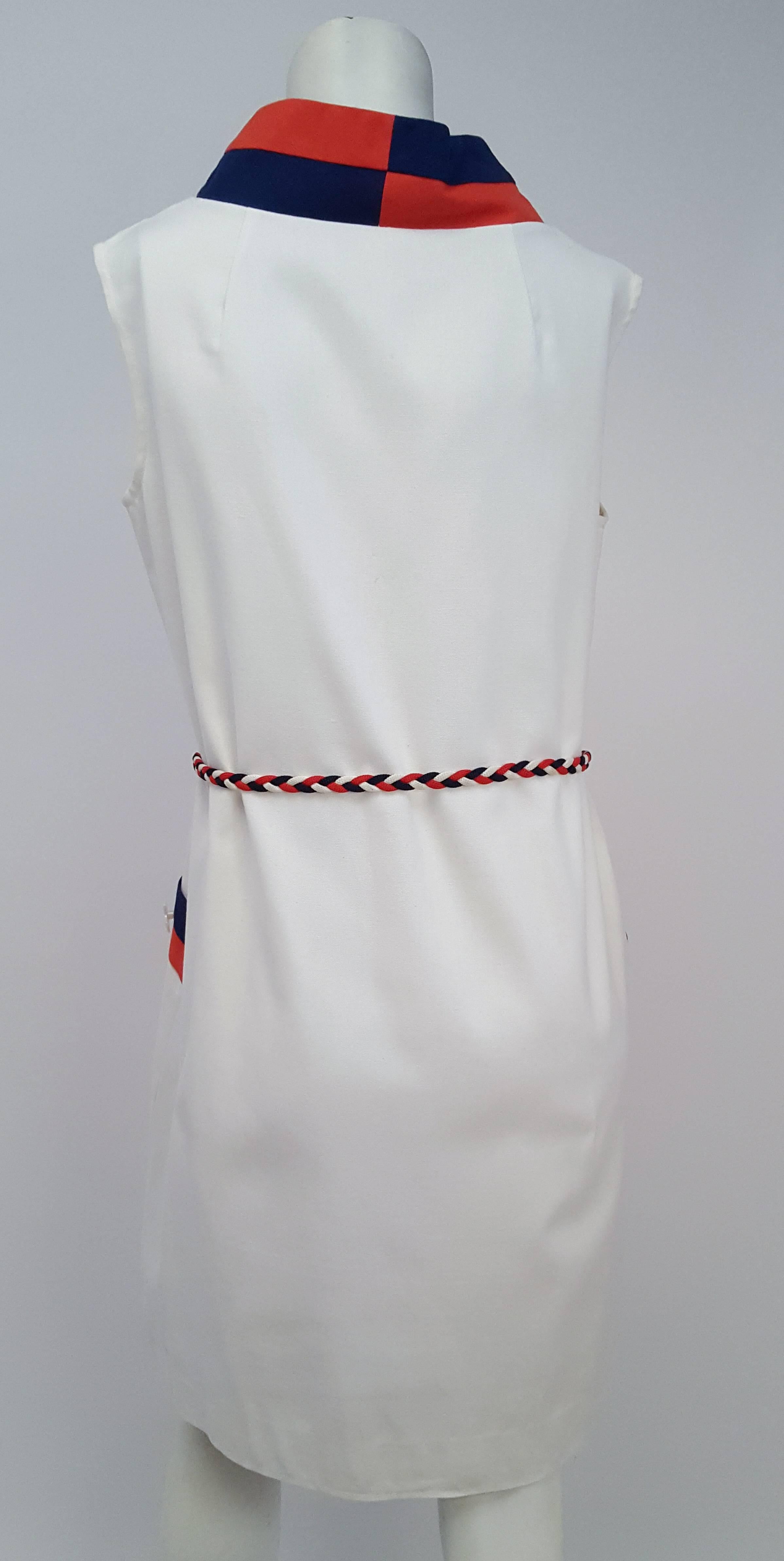 white mod dress